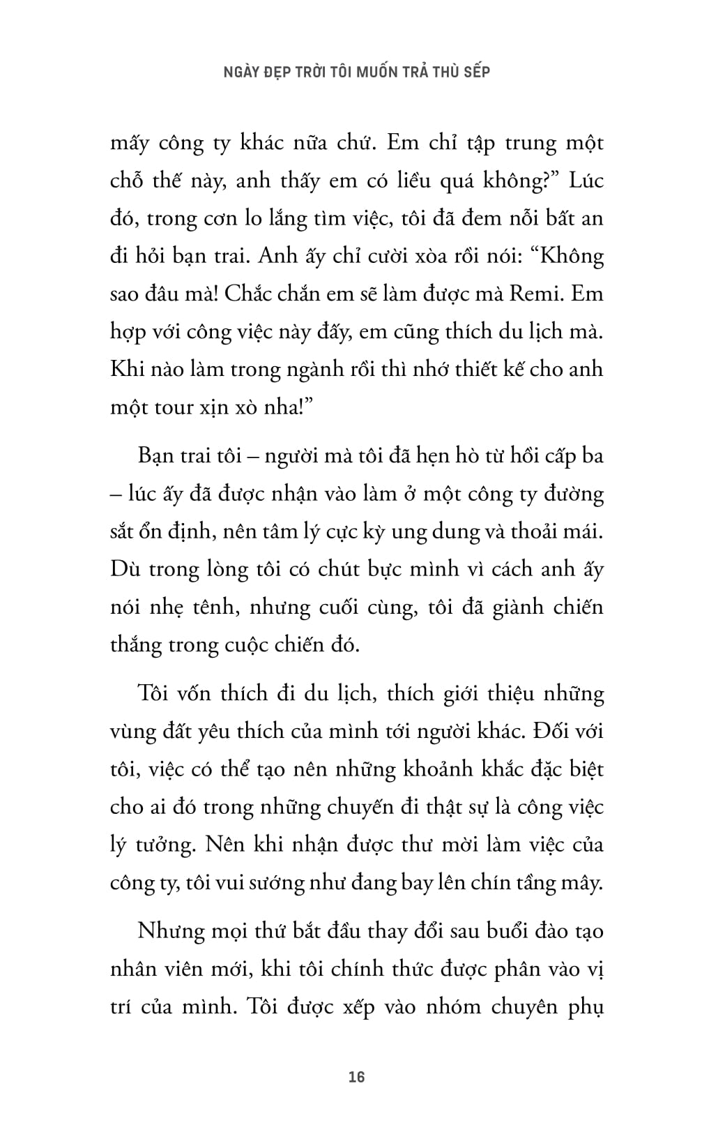 Ngày Đẹp Trời Tôi Muốn Trả Thù Sếp