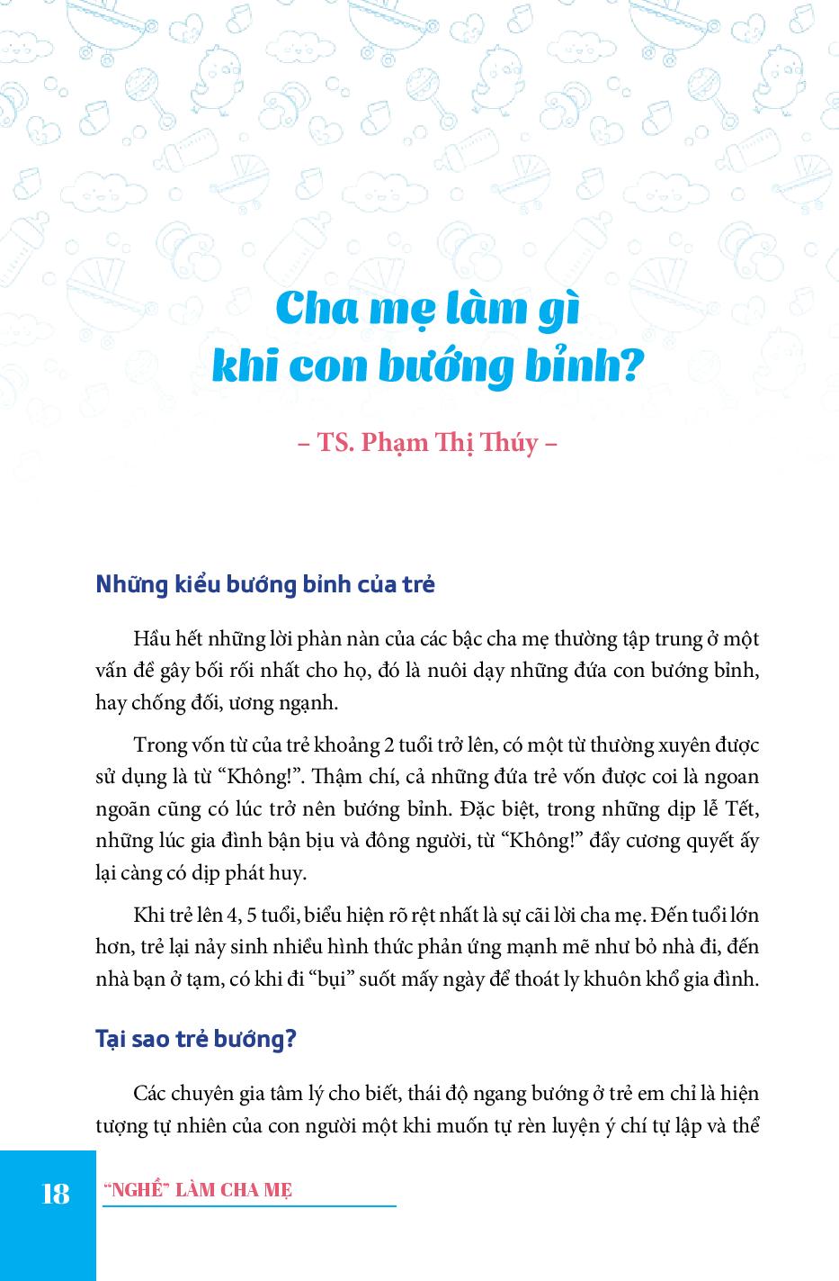 "nghề" làm cha mẹ (tái bản 2018)