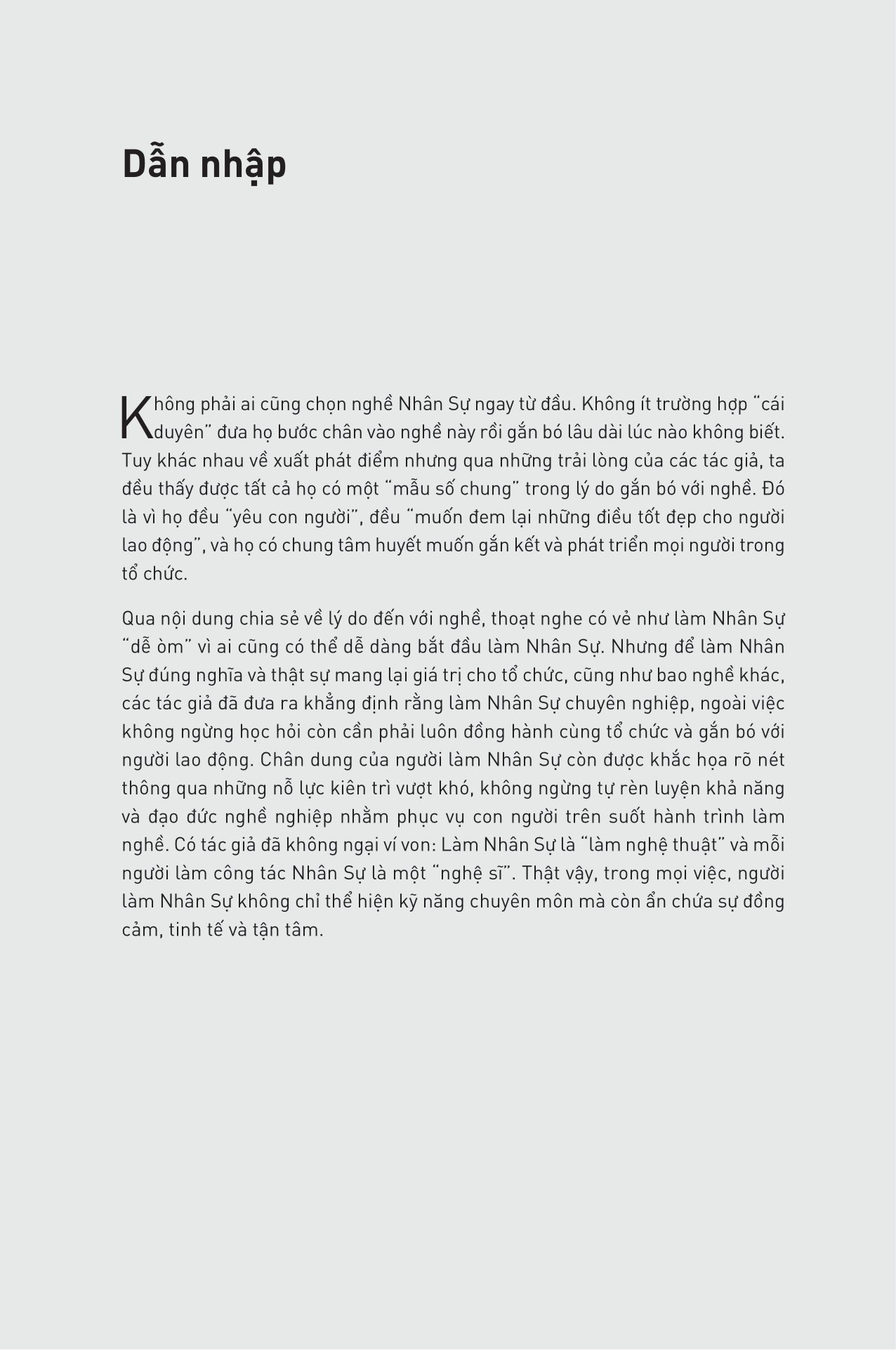 nghề nhân sự việt - góc nhìn từ bên trong: hành trình phát triển cùng con người và tổ chức