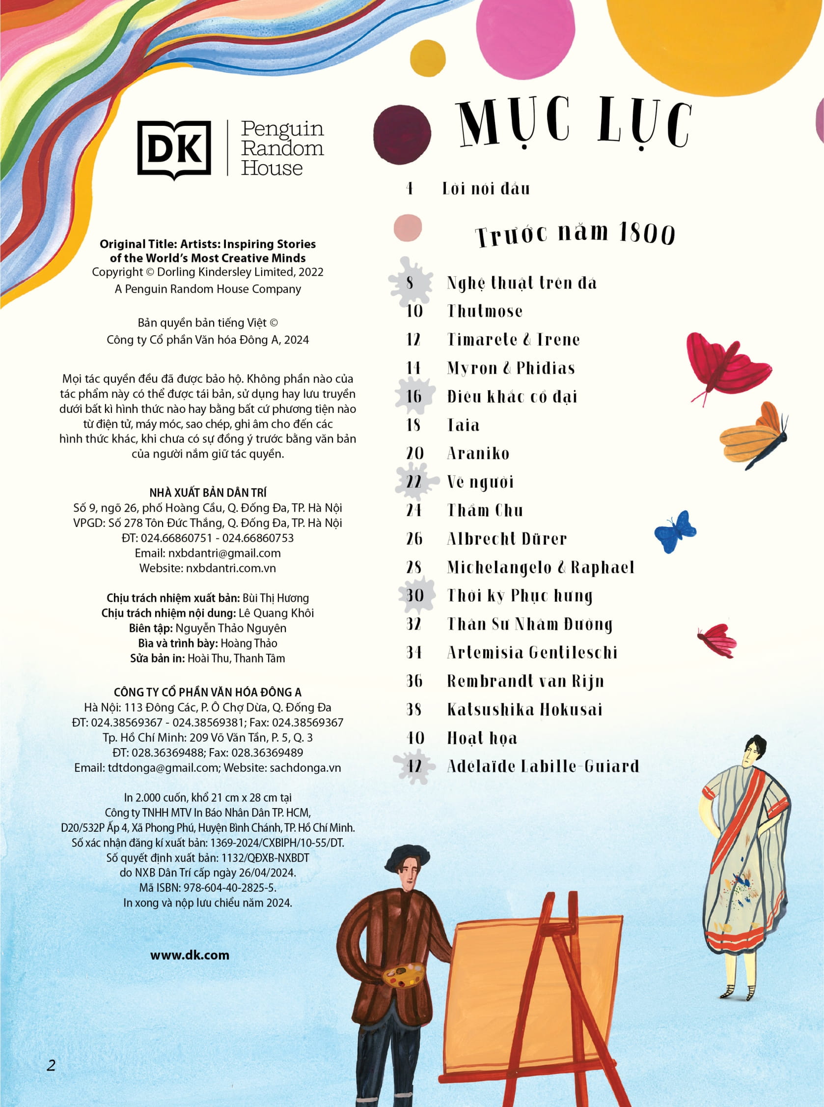 nghệ sĩ - những câu chuyện truyền cảm hứng về cuộc đời và tác phẩm của các nghệ sĩ - bìa cứng