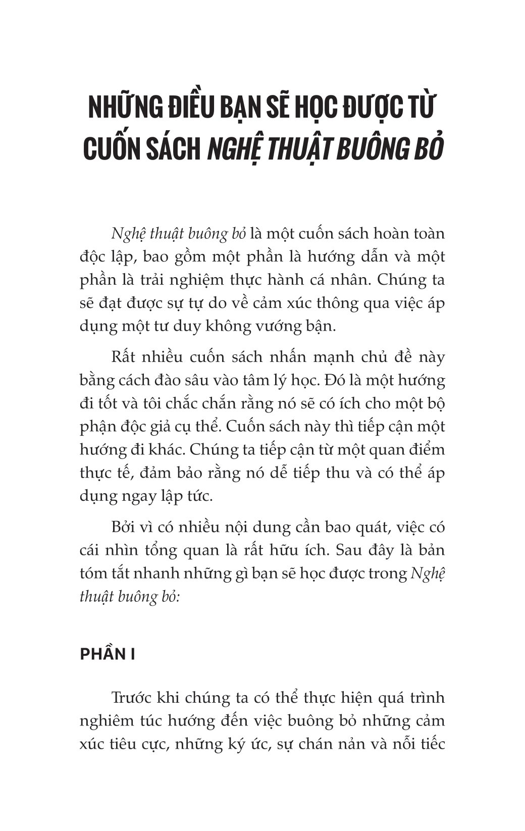 nghệ thuật buông bỏ - vượt qua tổn thương để đi đến bến bờ hạnh phúc