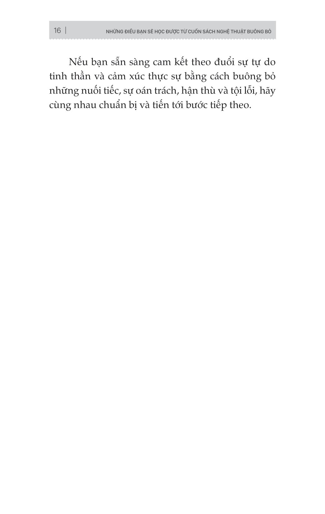 nghệ thuật buông bỏ - vượt qua tổn thương để đi đến bến bờ hạnh phúc