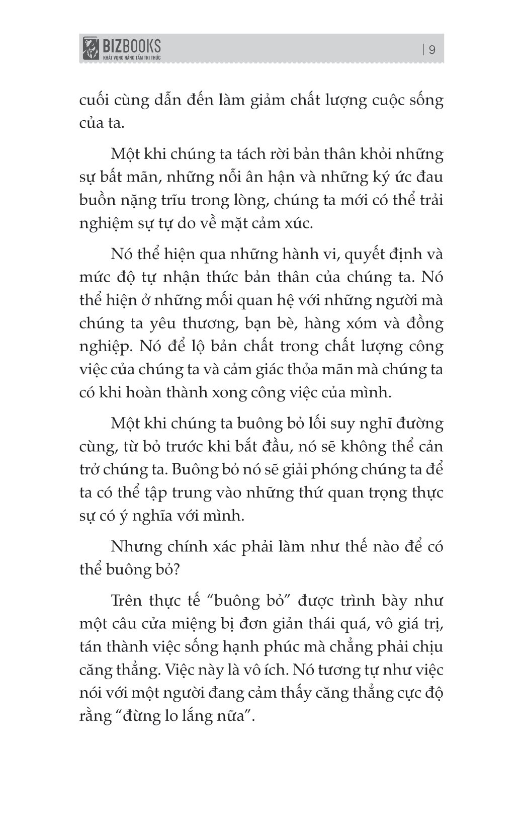 nghệ thuật buông bỏ - vượt qua tổn thương để đi đến bến bờ hạnh phúc