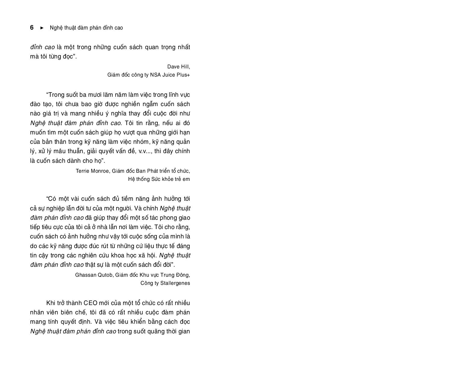 nghệ thuật đàm phán đỉnh cao