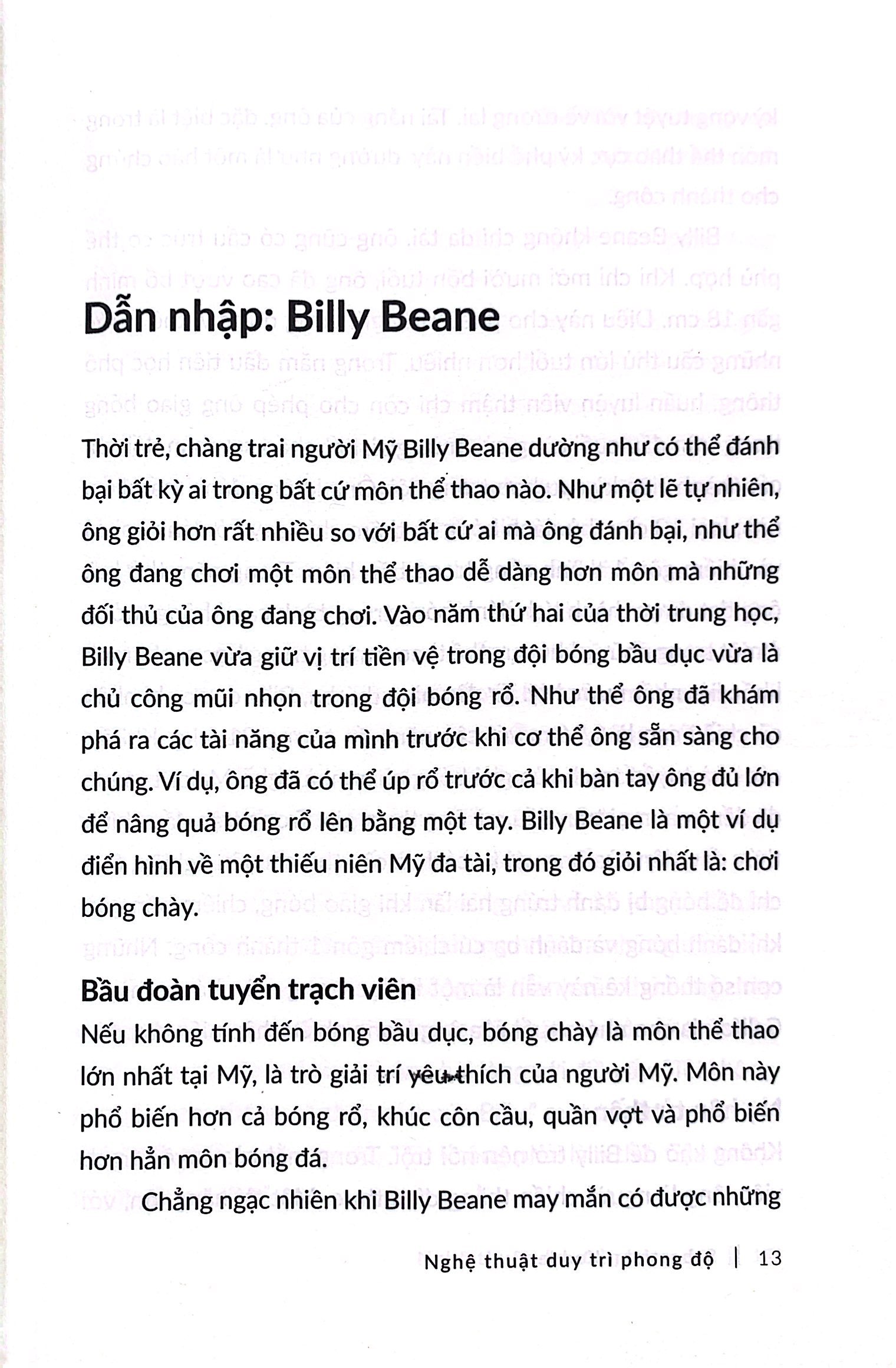 nghệ thuật duy trì phong độ