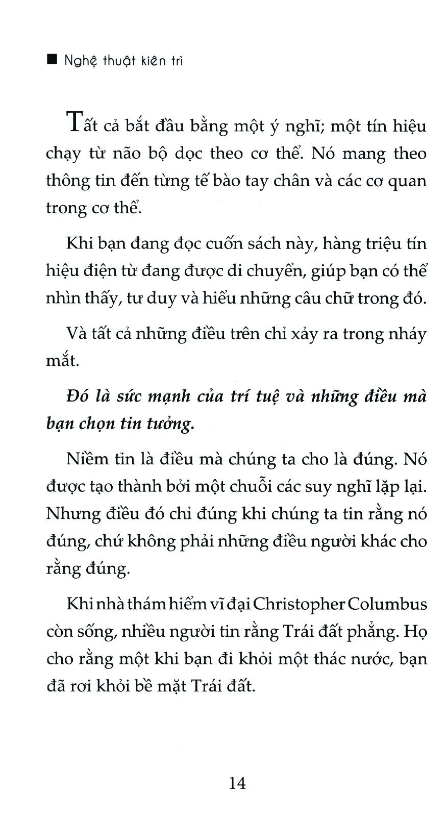 nghệ thuật kiên trì