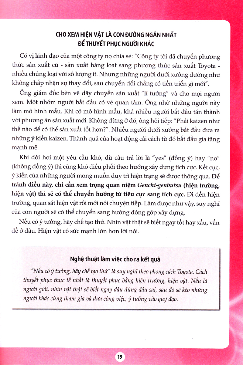 Nghe Thuat Lam Viec Cho Ra Ket Qua Cua Toyota (Tai Ban 2018)