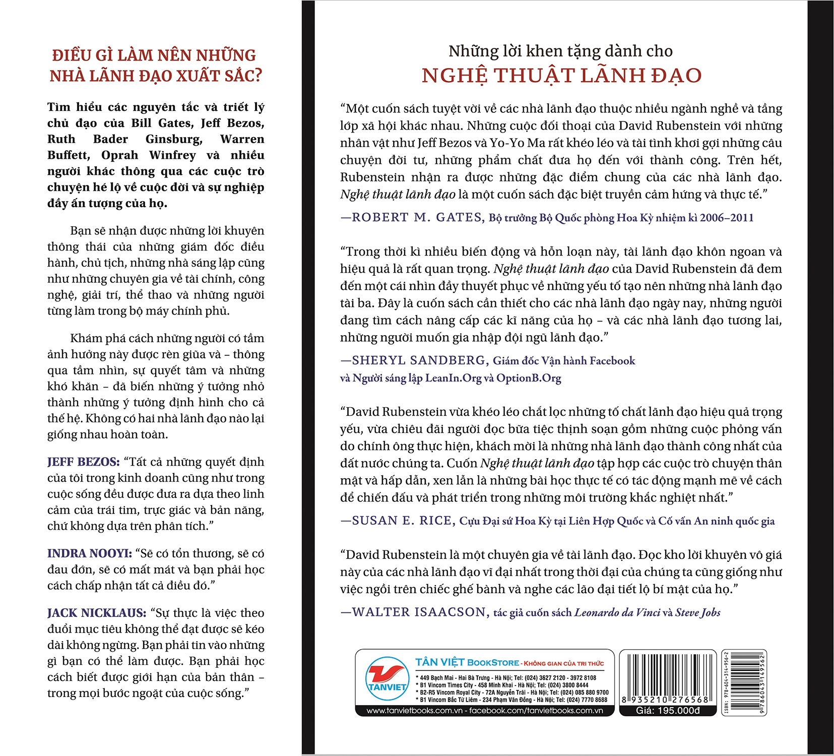 nghệ thuật lãnh đạo - chân dung những ceo, nhà sáng lập và những người thay đổi cuộc chơi vĩ đại nhất thế giới
