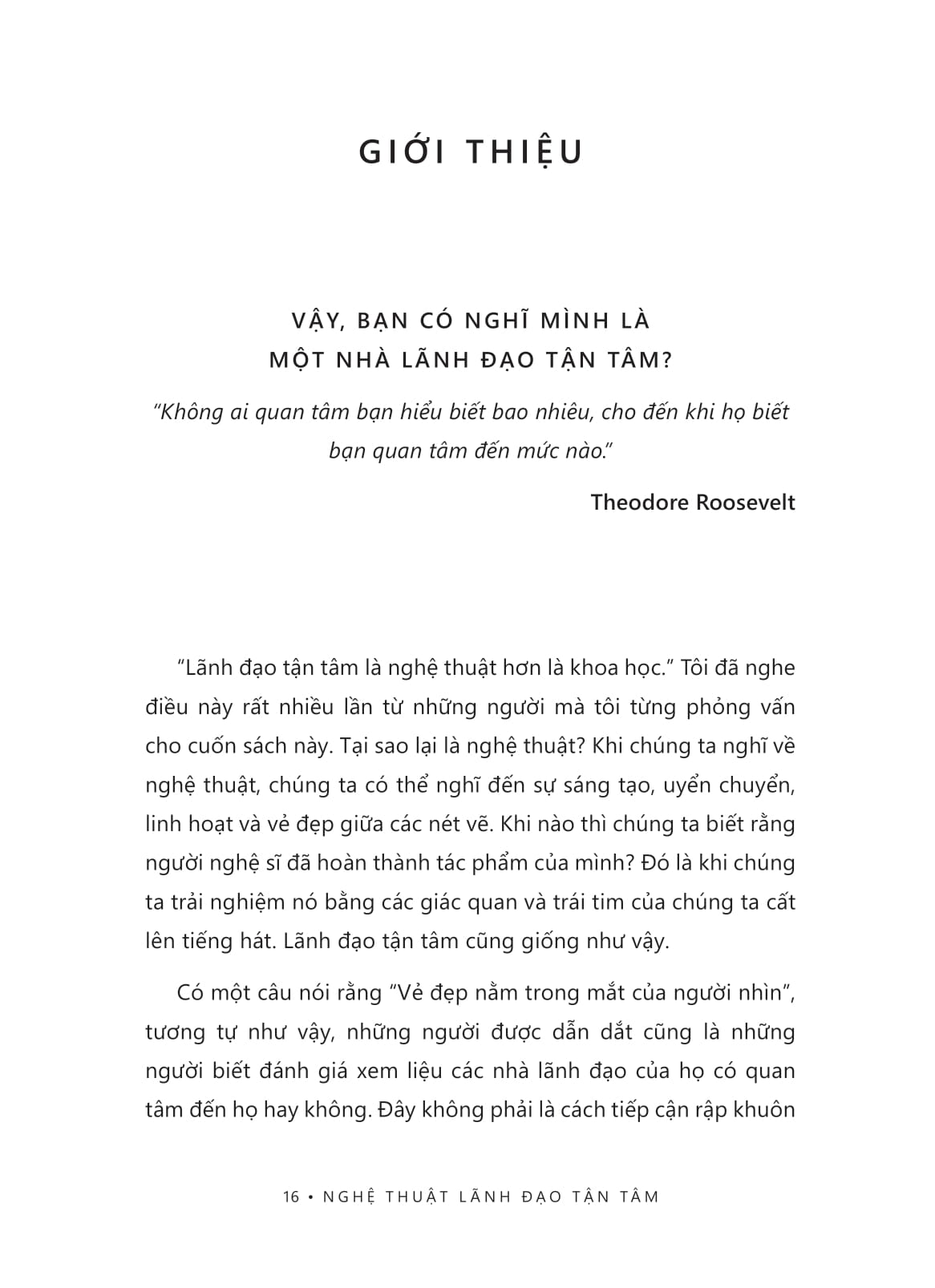 nghệ thuật lãnh đạo tận tâm