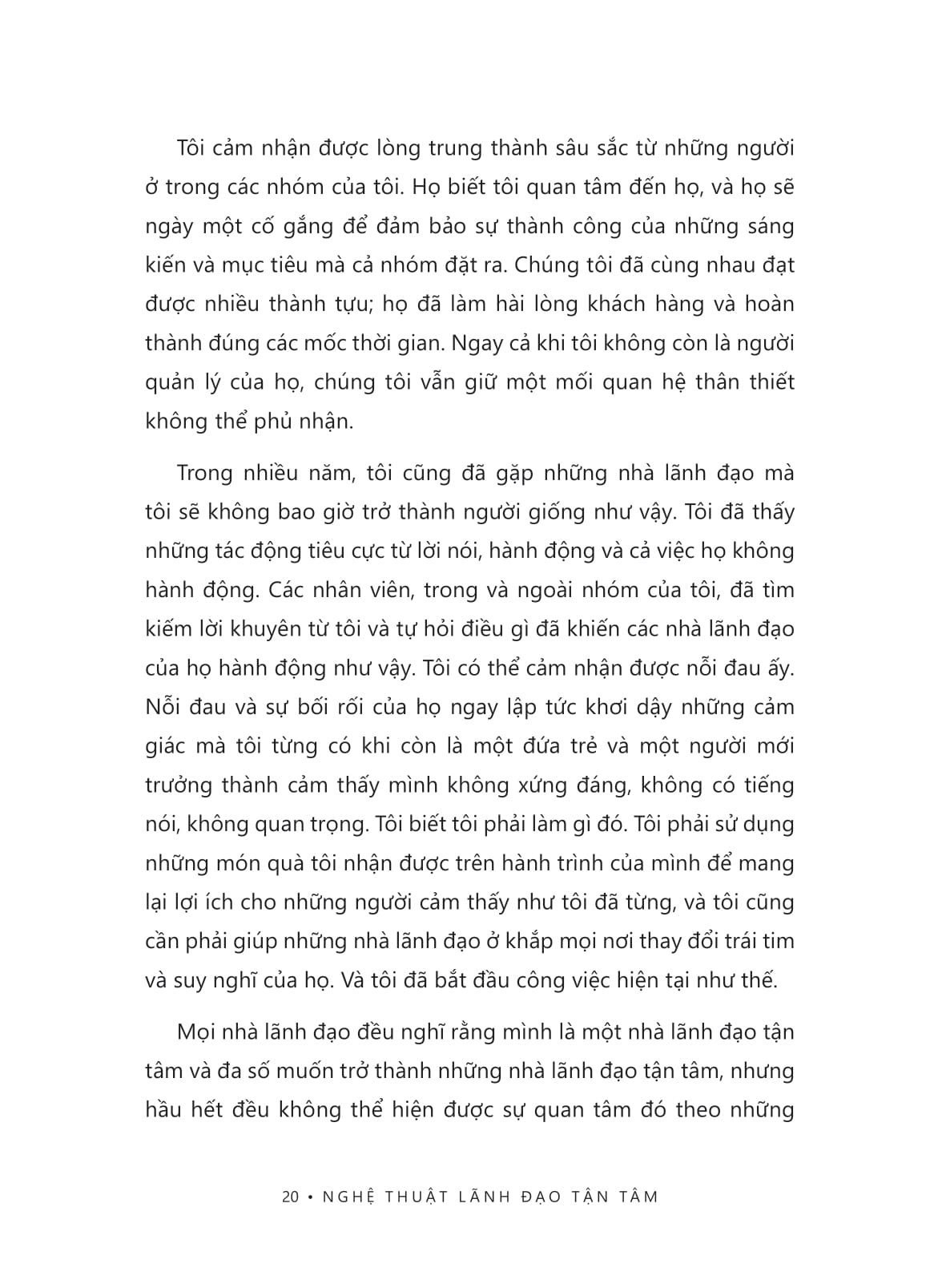 nghệ thuật lãnh đạo tận tâm