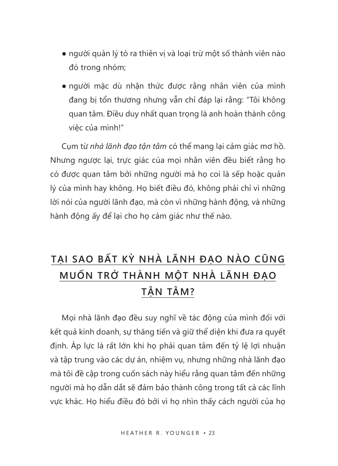 nghệ thuật lãnh đạo tận tâm