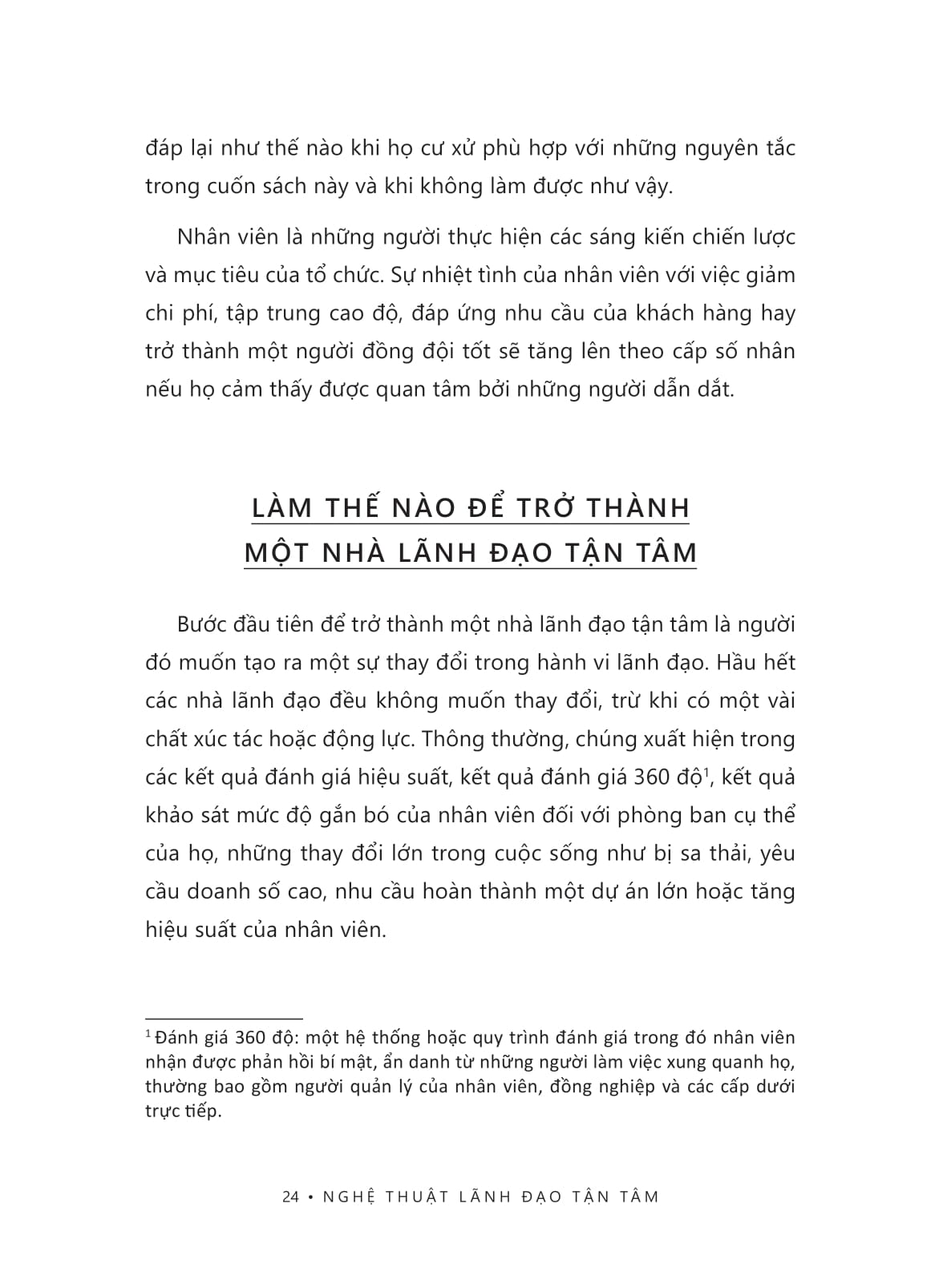 nghệ thuật lãnh đạo tận tâm