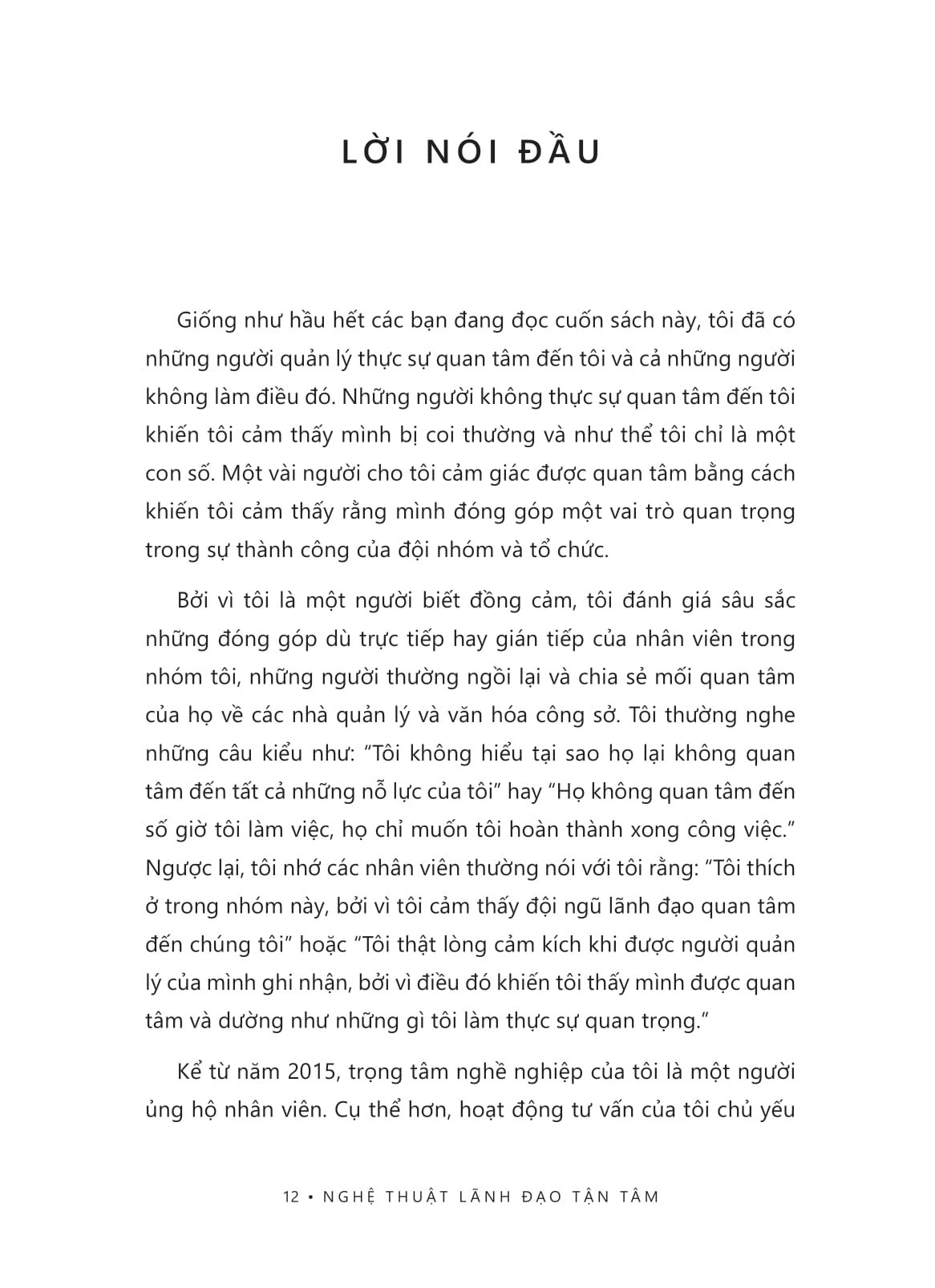 nghệ thuật lãnh đạo tận tâm