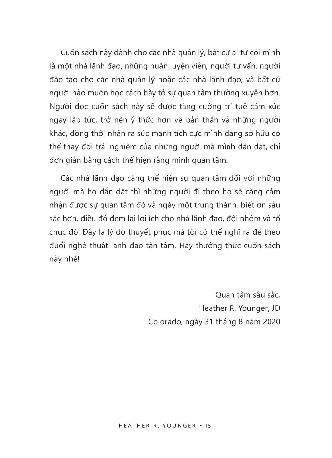 nghệ thuật lãnh đạo tận tâm