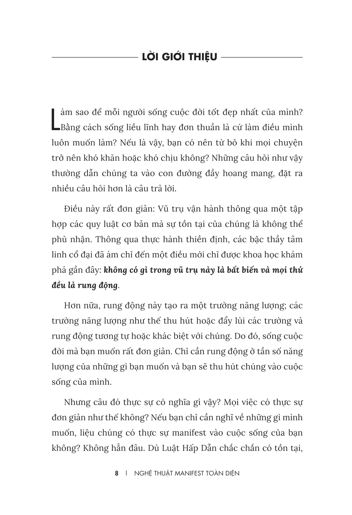 nghệ thuật manifest toàn diện - lộ trình thay đổi tư duy, năng lượng và tiềm thức để thu hút một cuộc sống lý tưởng