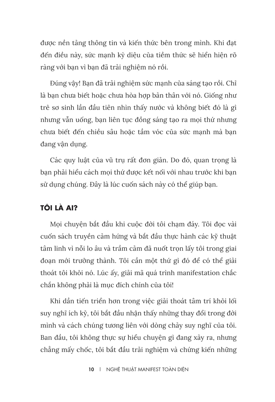 nghệ thuật manifest toàn diện - lộ trình thay đổi tư duy, năng lượng và tiềm thức để thu hút một cuộc sống lý tưởng