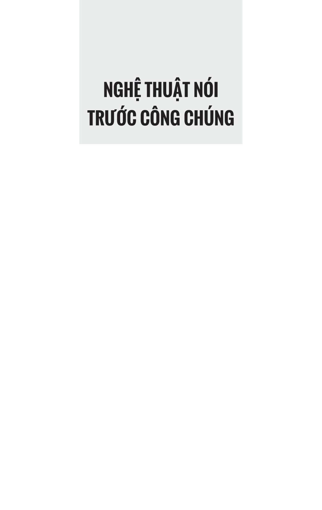 nghệ thuật nói trước công chúng