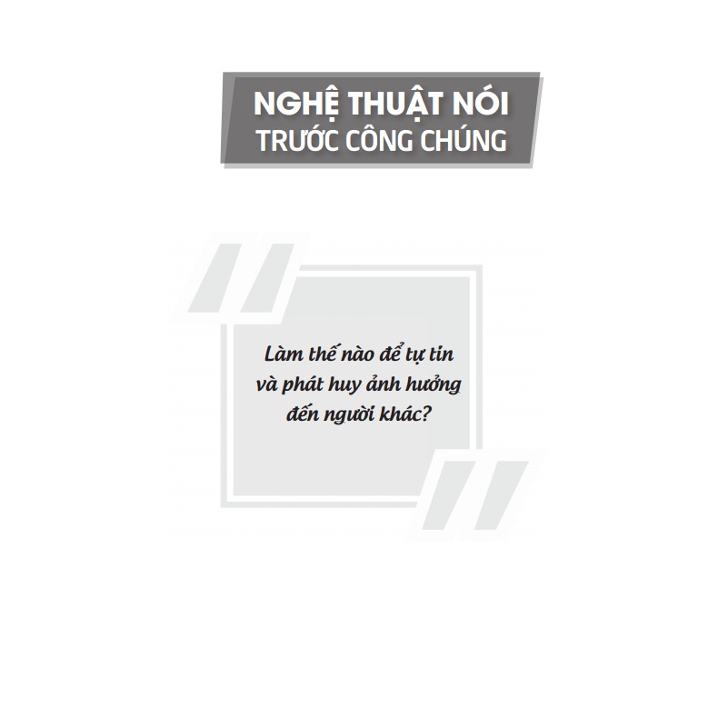 nghệ thuật nói trước công chúng - bìa cứng (tái bản 2024)