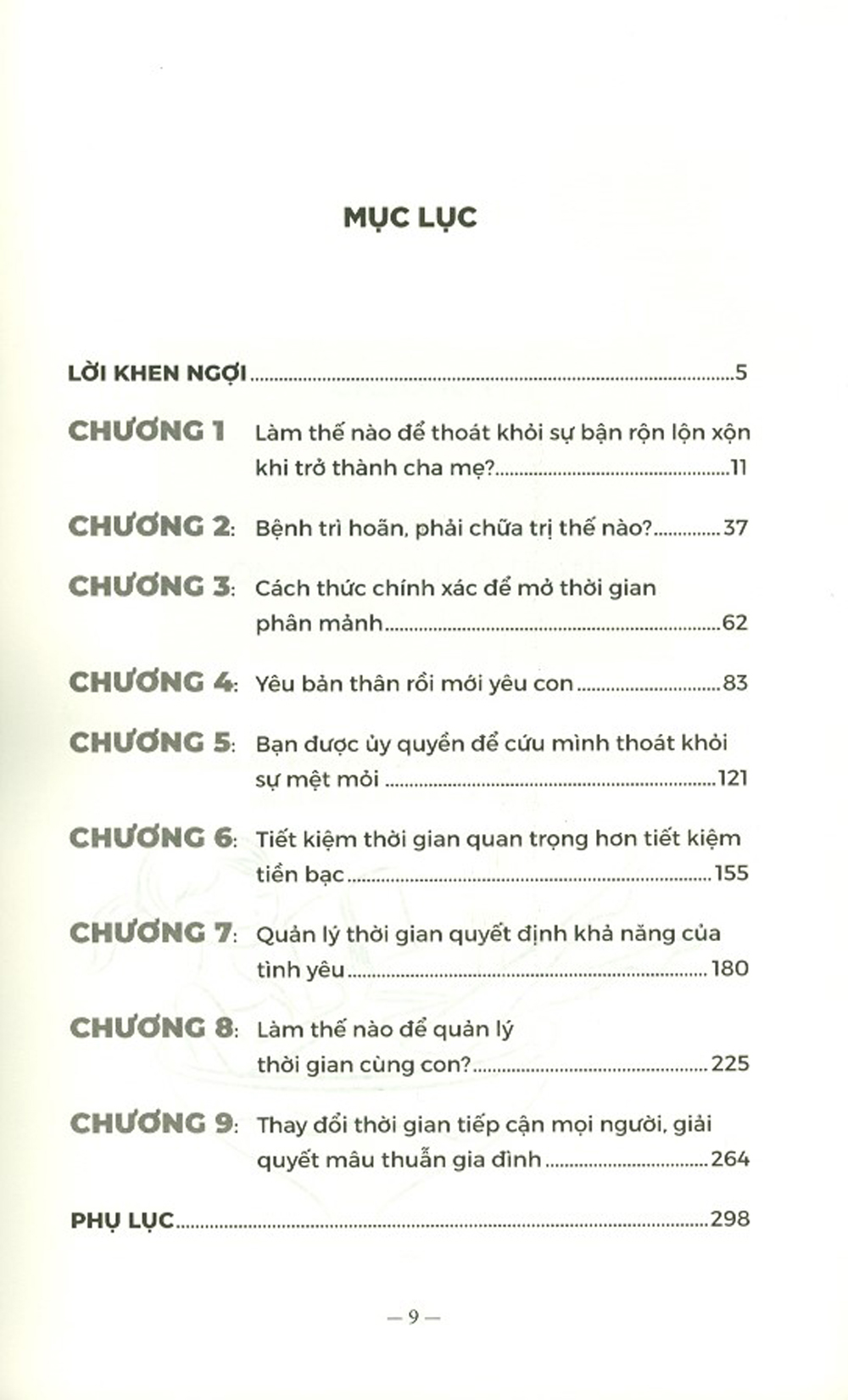 nghệ thuật quản lý thời gian của phụ huynh