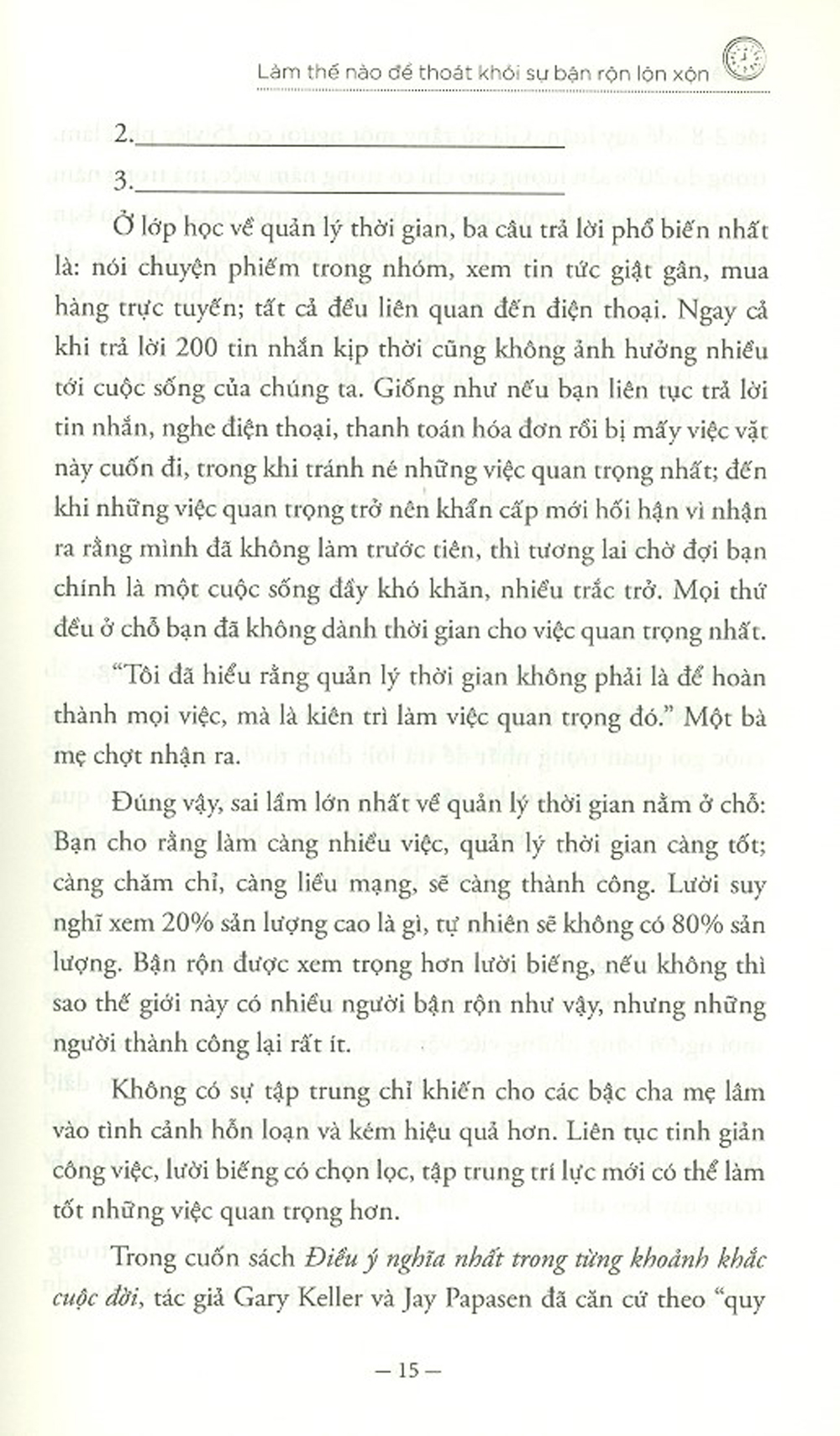 nghệ thuật quản lý thời gian của phụ huynh