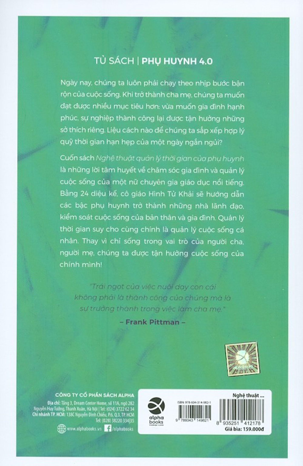 nghệ thuật quản lý thời gian của phụ huynh