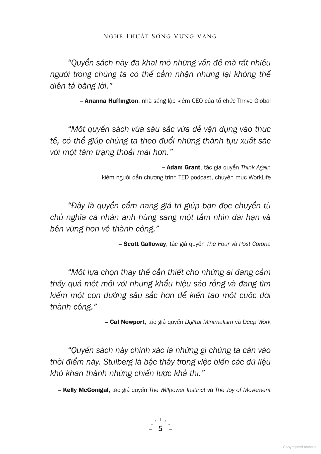 nghệ thuật sống vững vàng