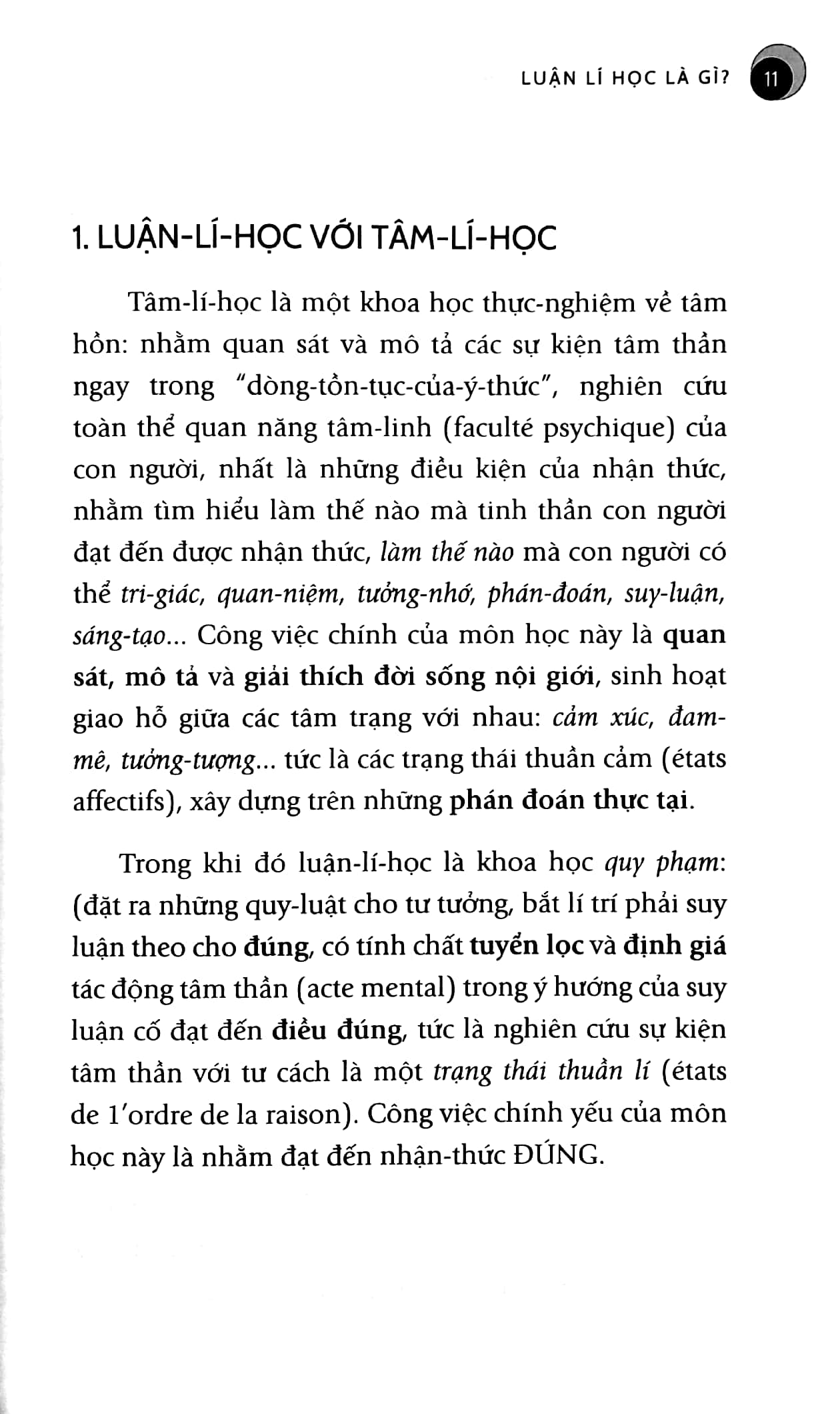 nghệ thuật suy tưởng - luận lí học tổng quát và phương pháp luận