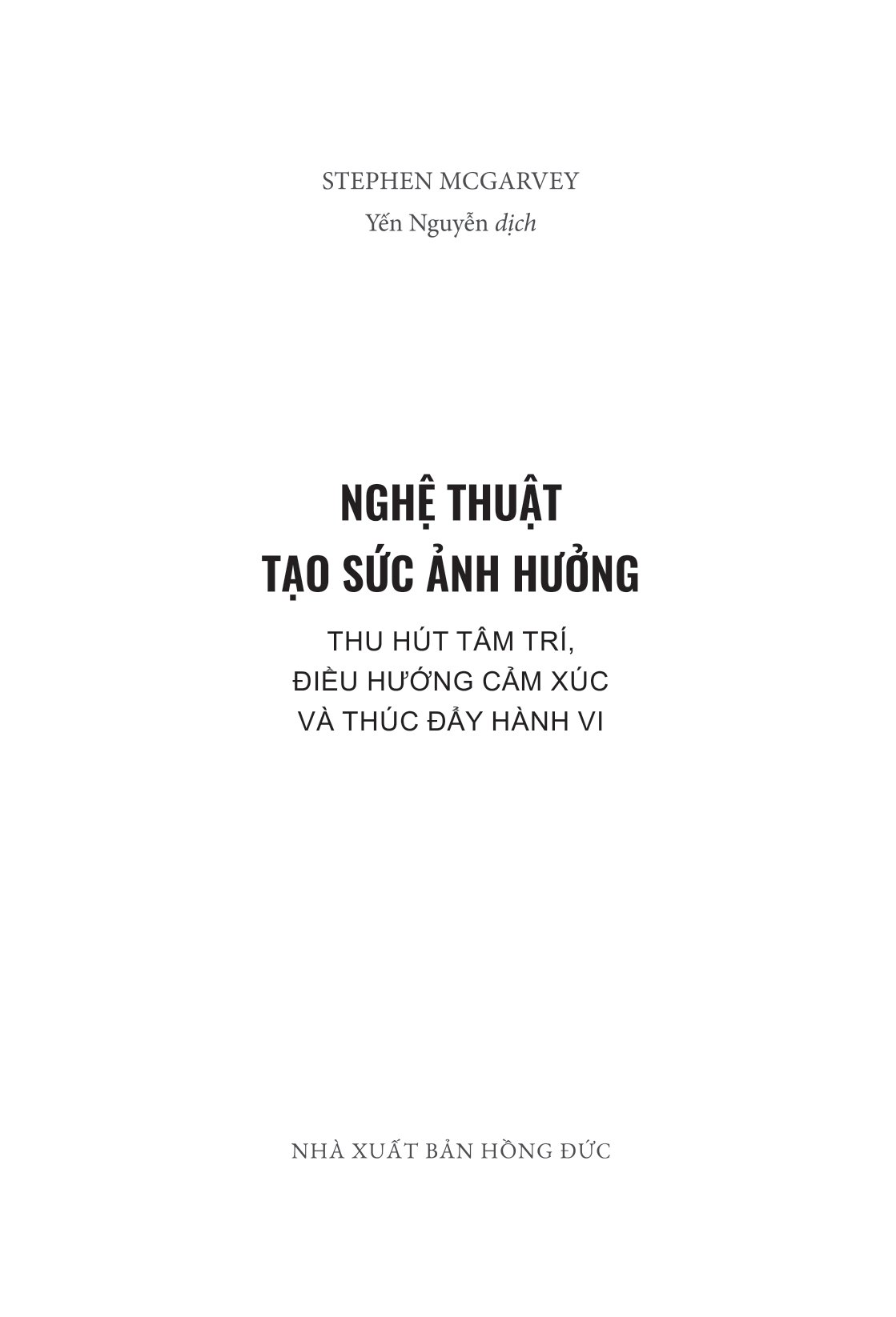 nghệ thuật tạo sức ảnh hưởng
