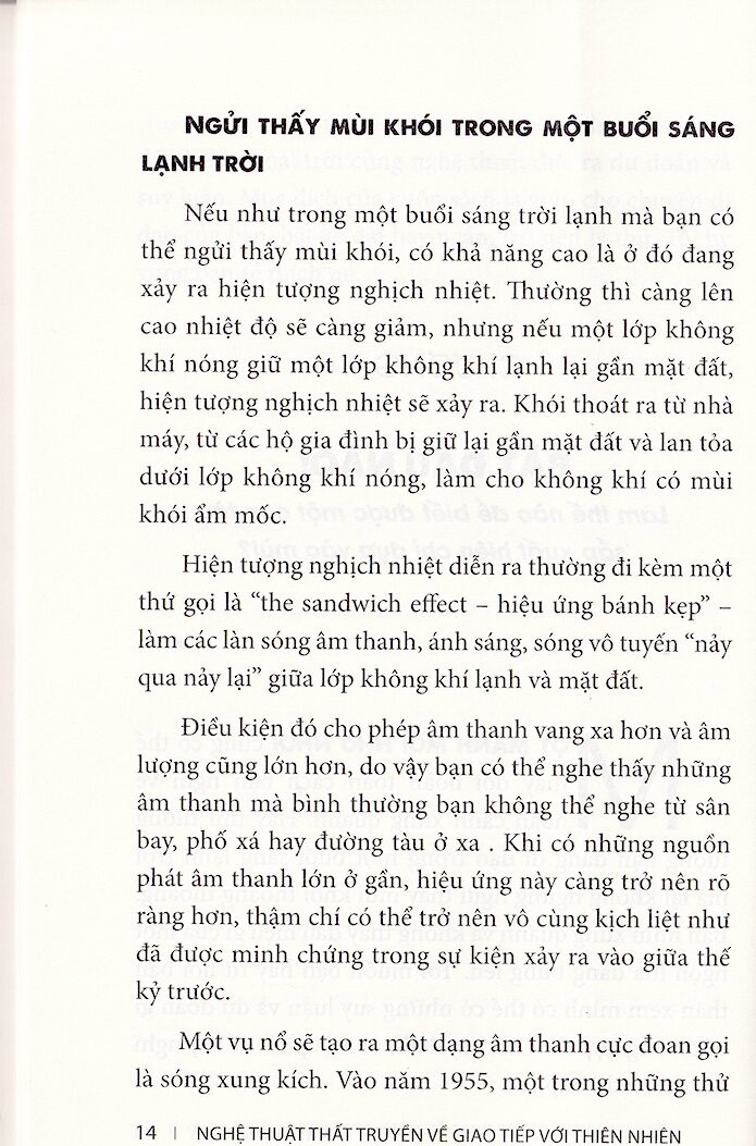 nghệ thuật thất truyền về giao tiếp với thiên nhiên