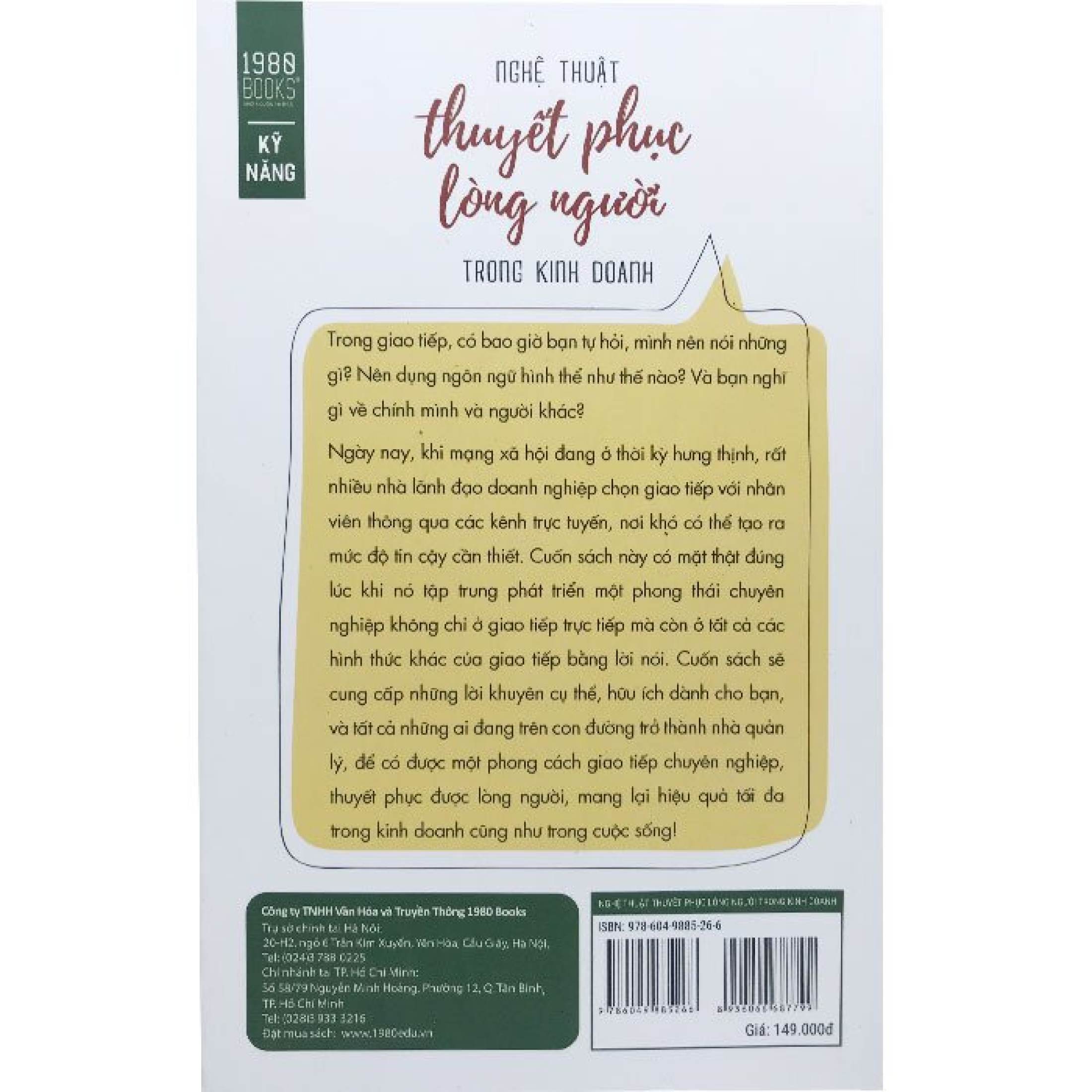 nghệ thuật thuyết phục lòng người trong kinh doanh