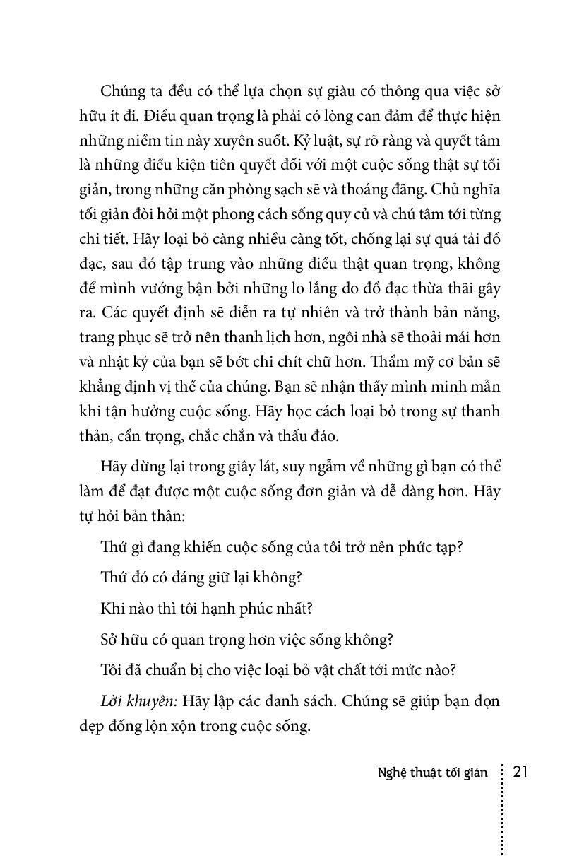 nghệ thuật tối giản - có ít đi, sống nhiều hơn (tái bản 2018)