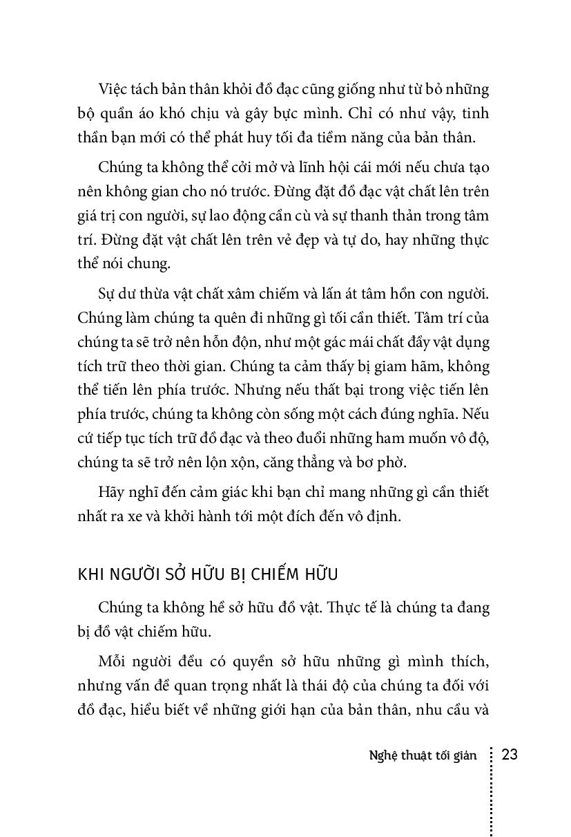 nghệ thuật tối giản - có ít đi, sống nhiều hơn (tái bản 2018)