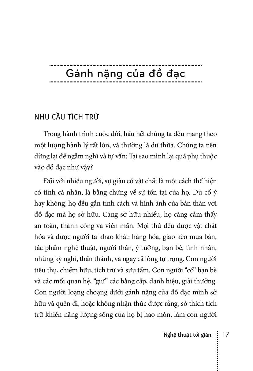 nghệ thuật tối giản - có ít đi, sống nhiều hơn (tái bản 2018)