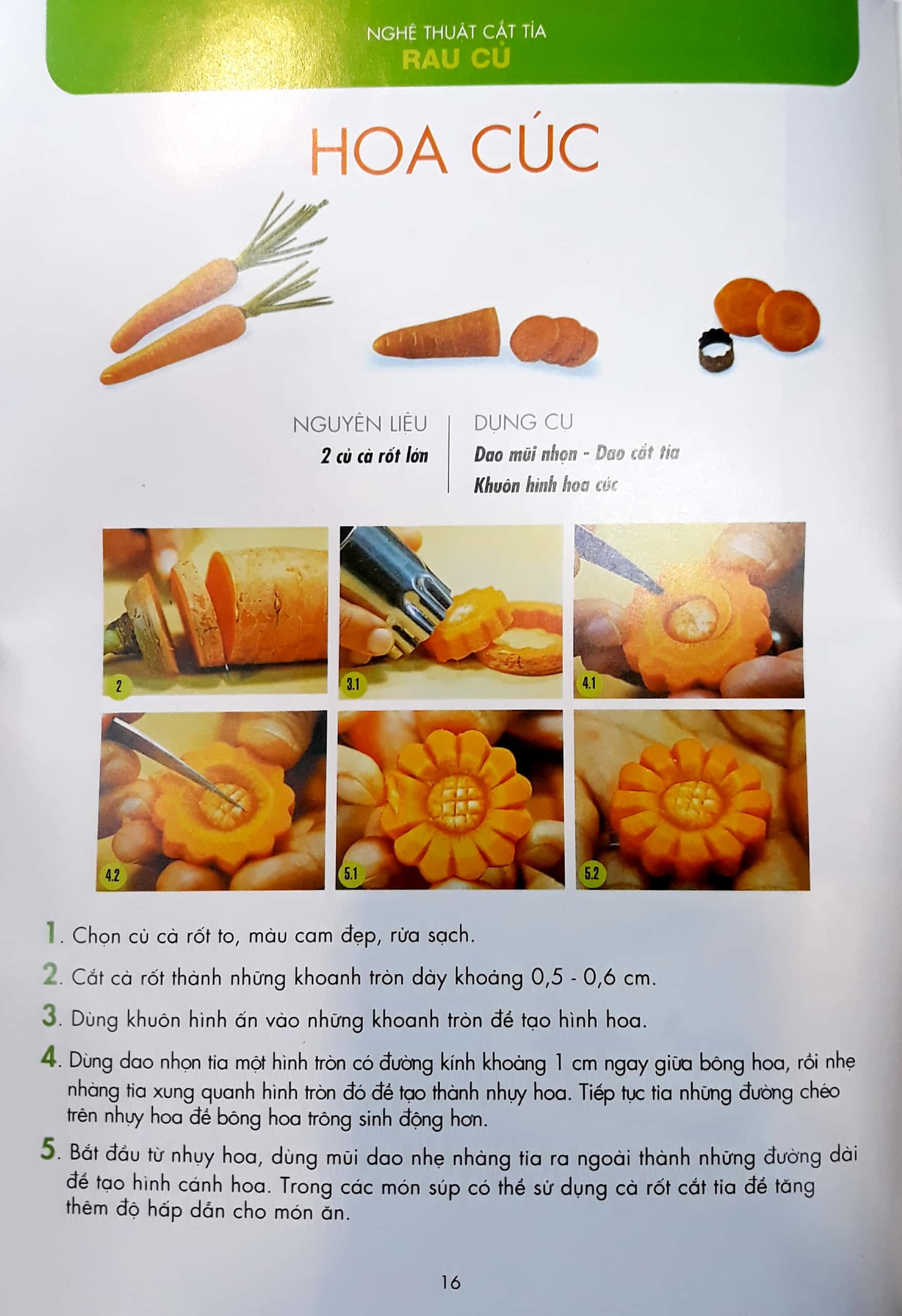 nghệ thuật trang trí & cắt tỉa rau củ