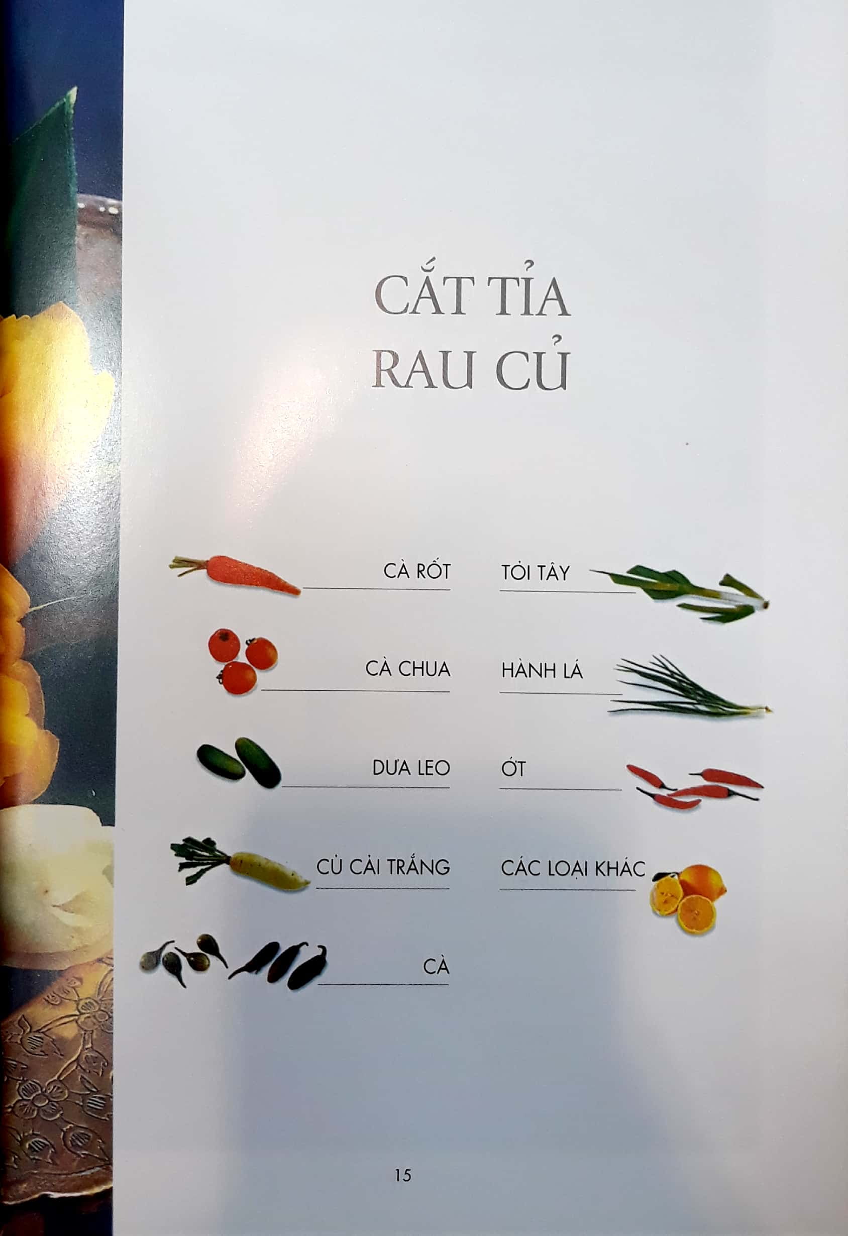 nghệ thuật trang trí & cắt tỉa rau củ