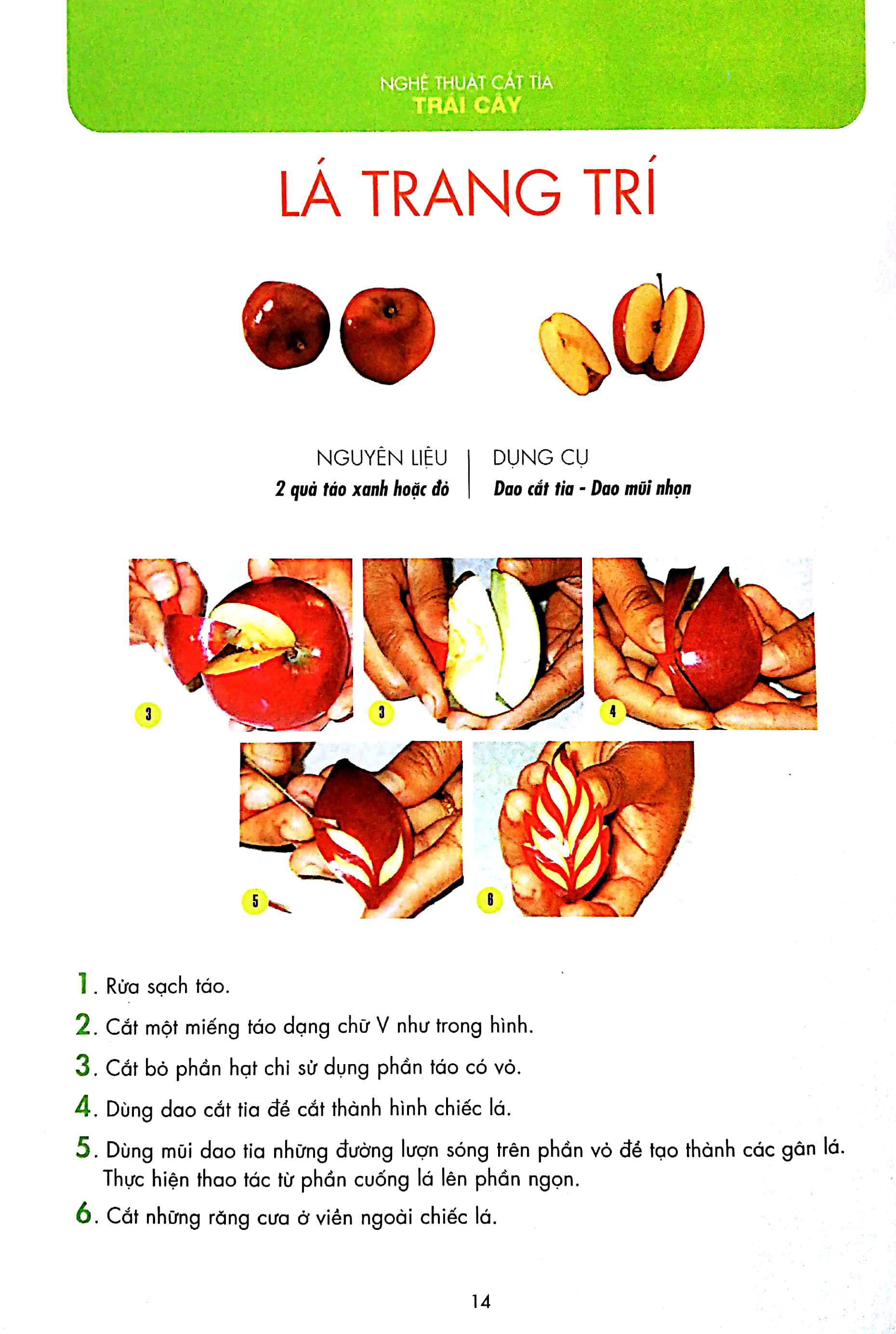 nghệ thuật trang trí & cắt tỉa trái cây