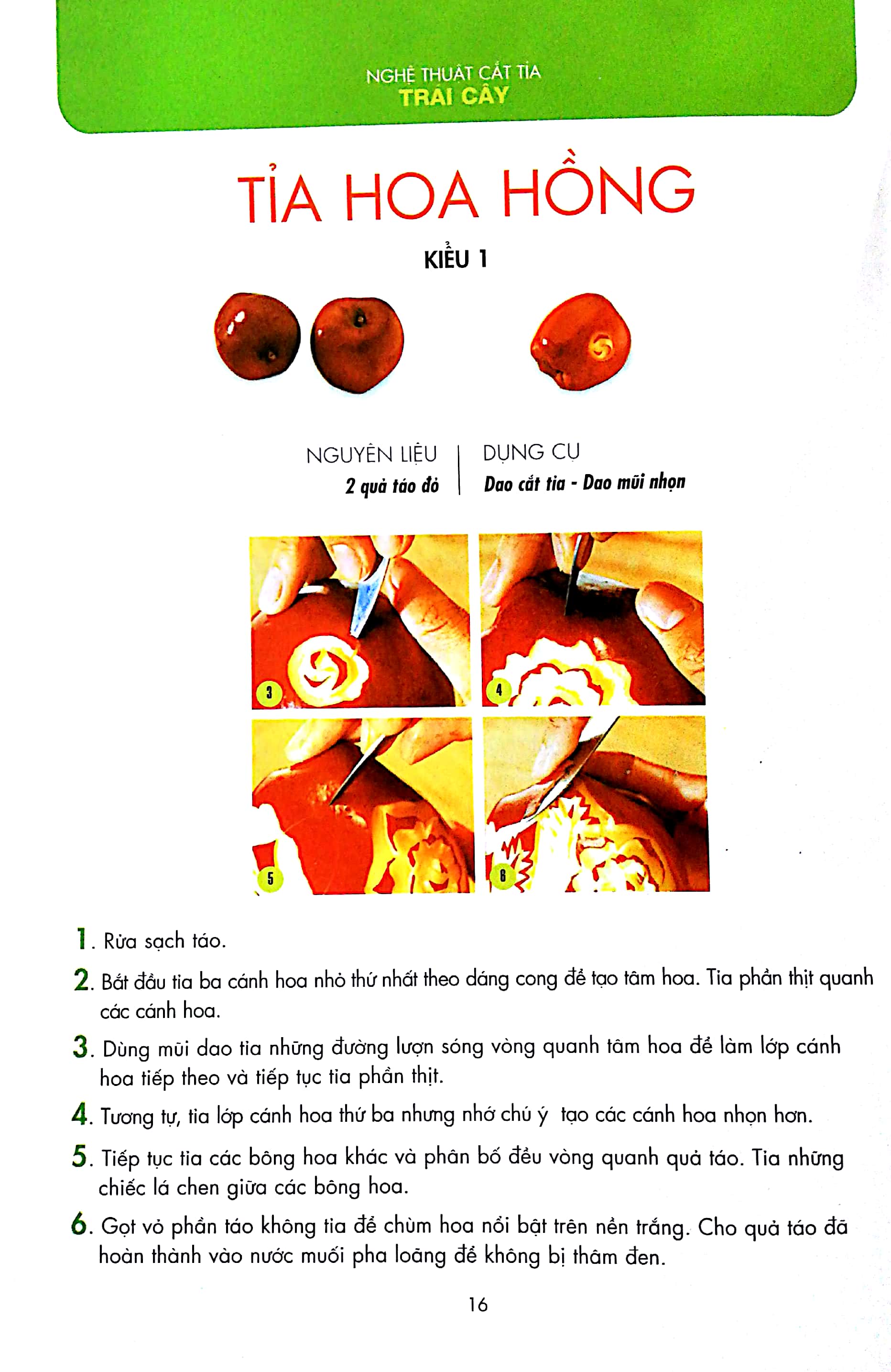 nghệ thuật trang trí & cắt tỉa trái cây