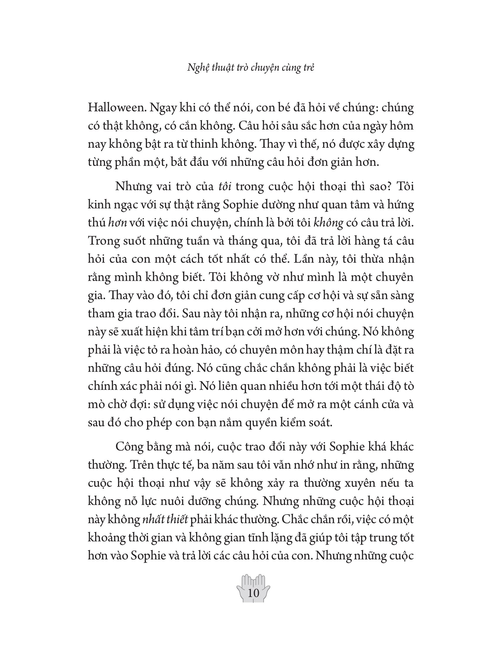 nghệ thuật trò chuyện cùng trẻ