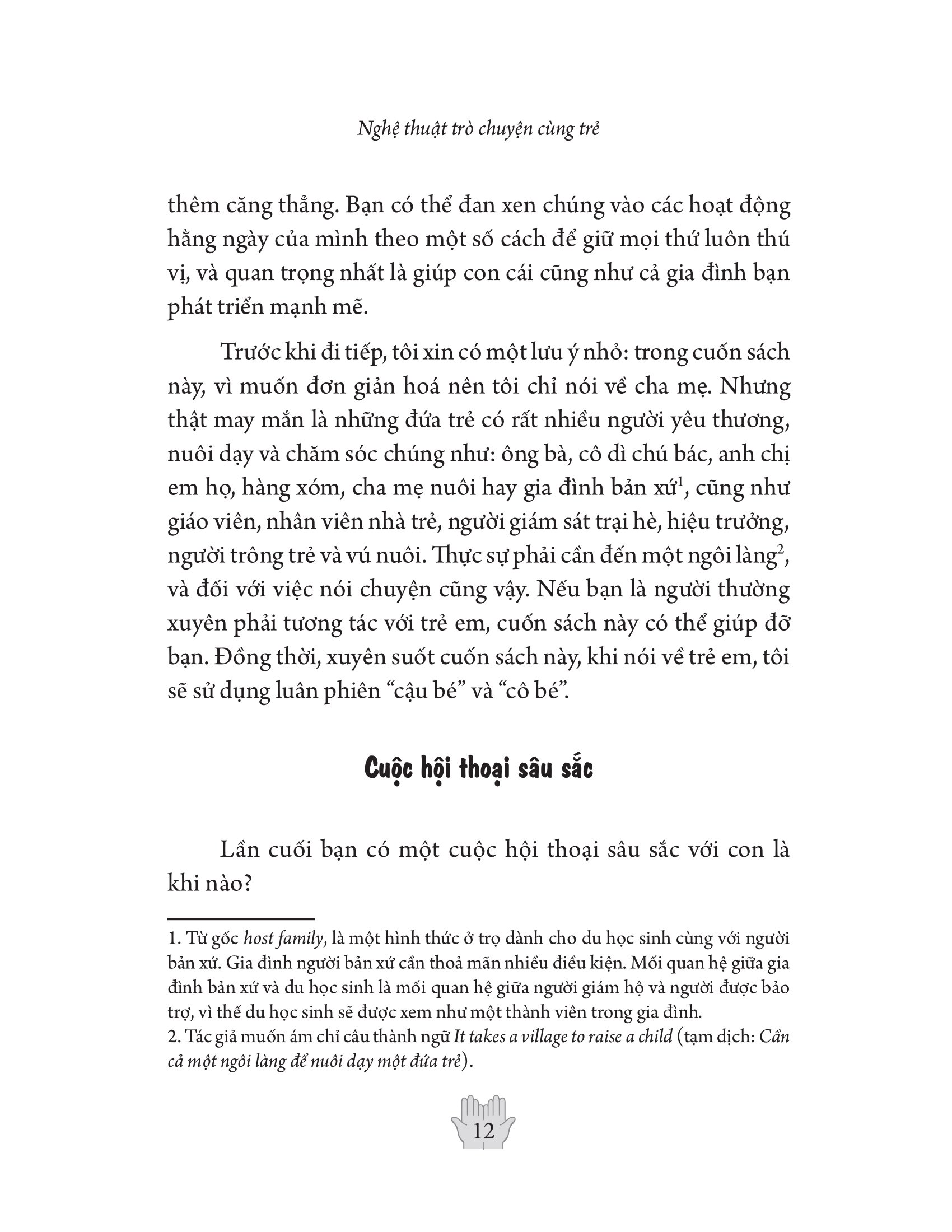 nghệ thuật trò chuyện cùng trẻ