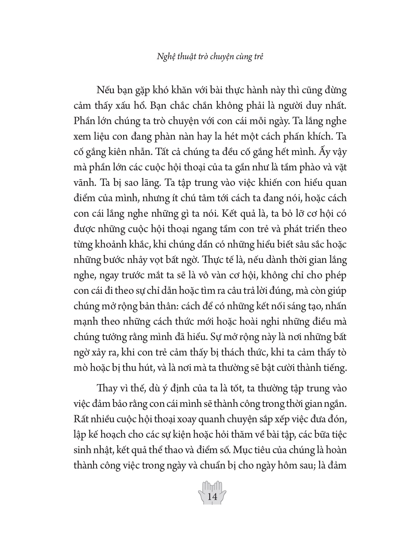 nghệ thuật trò chuyện cùng trẻ