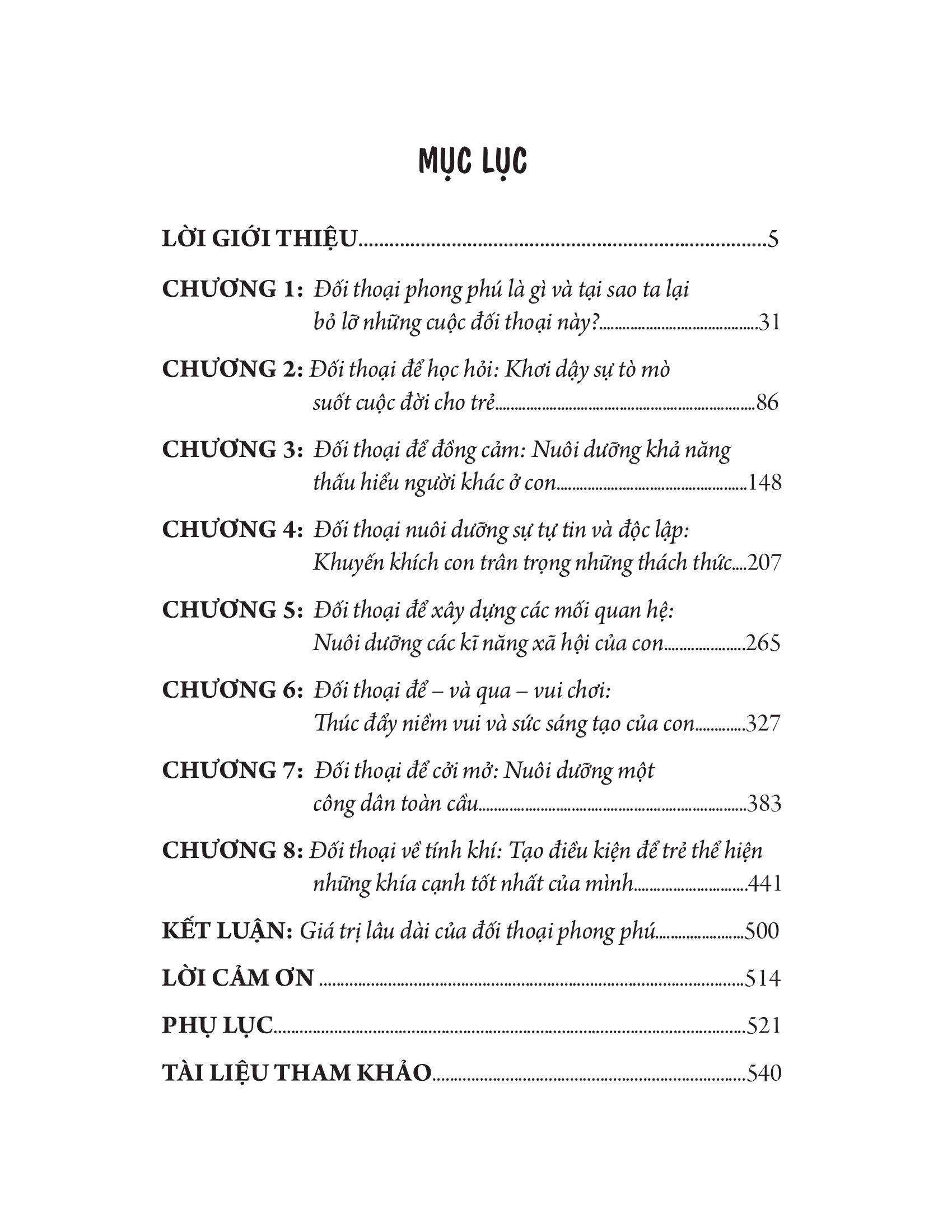 nghệ thuật trò chuyện cùng trẻ