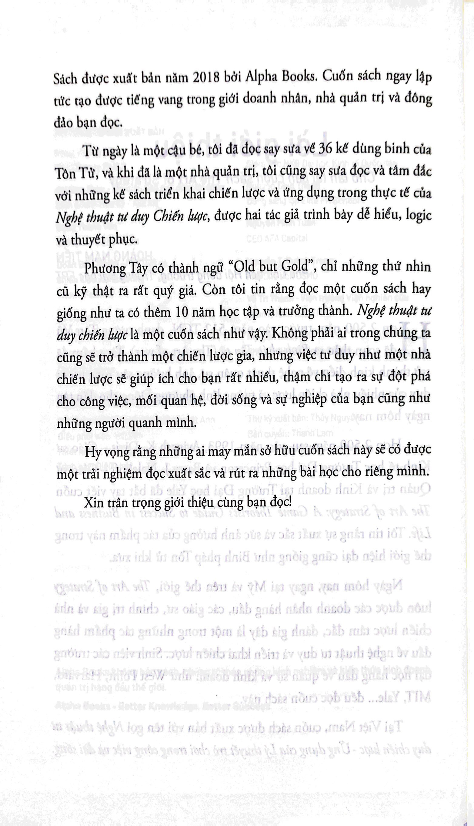 nghệ thuật tư duy chiến lược