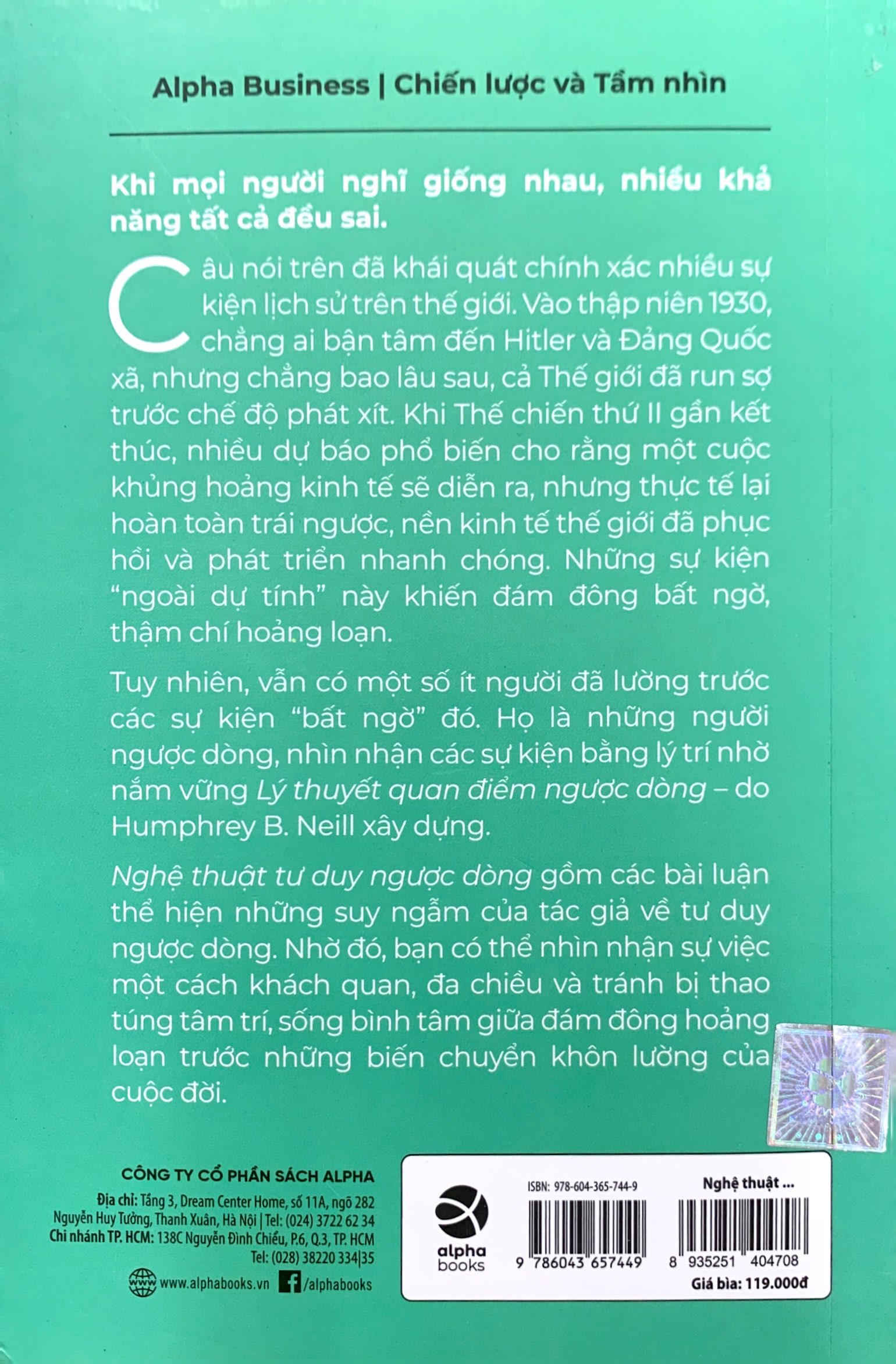 nghệ thuật tư duy ngược dòng