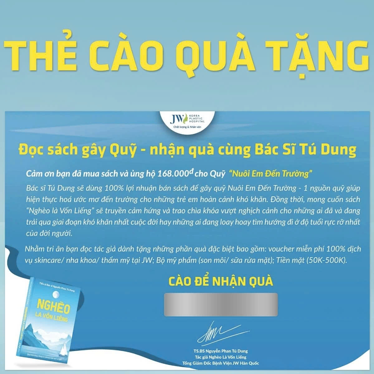 nghèo là vốn liếng - tặng kèm thẻ cào