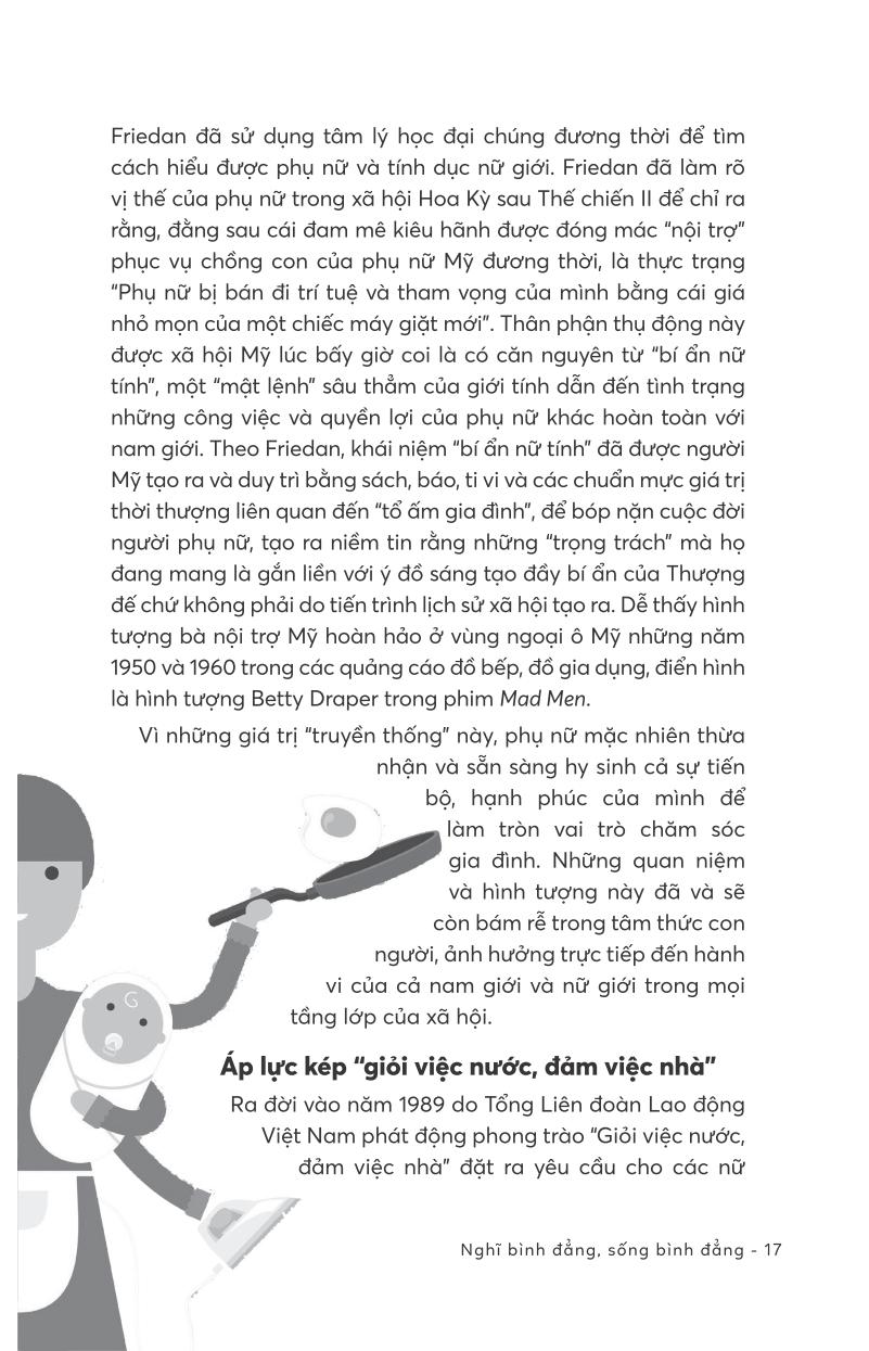 nghĩ bình đẳng, sống bình đẳng