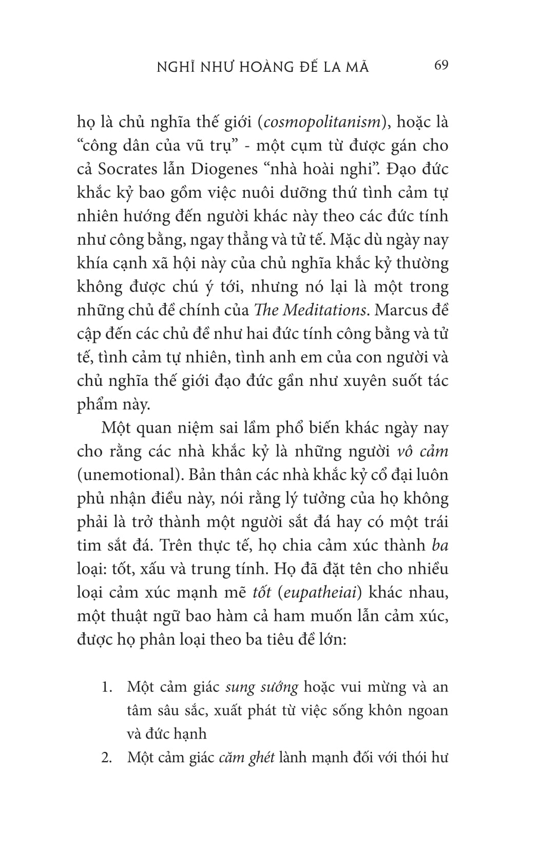 nghĩ như hoàng đế la mã: triết lý khắc kỷ của marcus aurelius