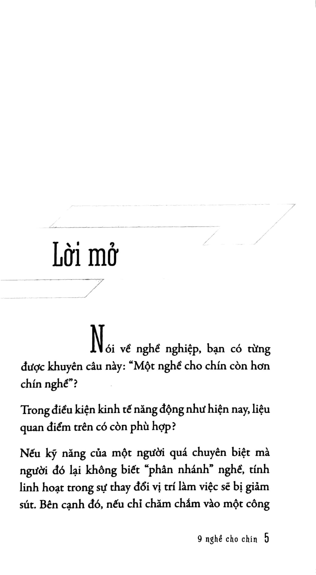 nghĩ thử làm thật - 9 nghề cho chín