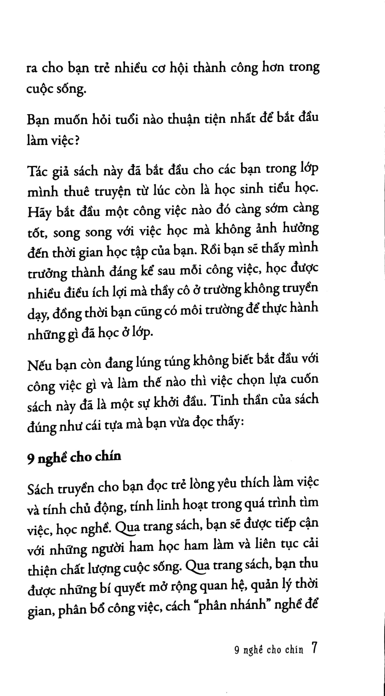 nghĩ thử làm thật - 9 nghề cho chín