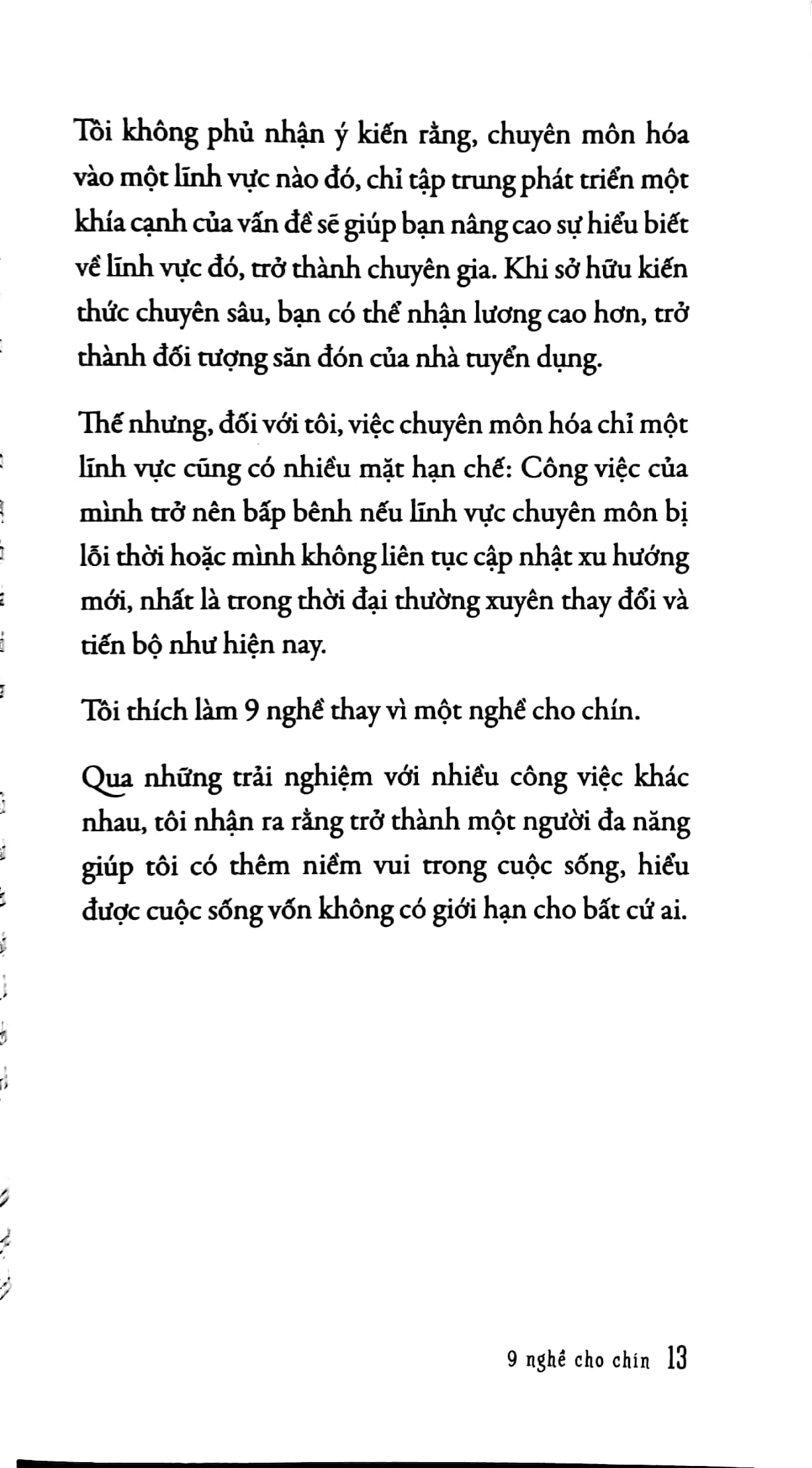 nghĩ thử làm thật - 9 nghề cho chín