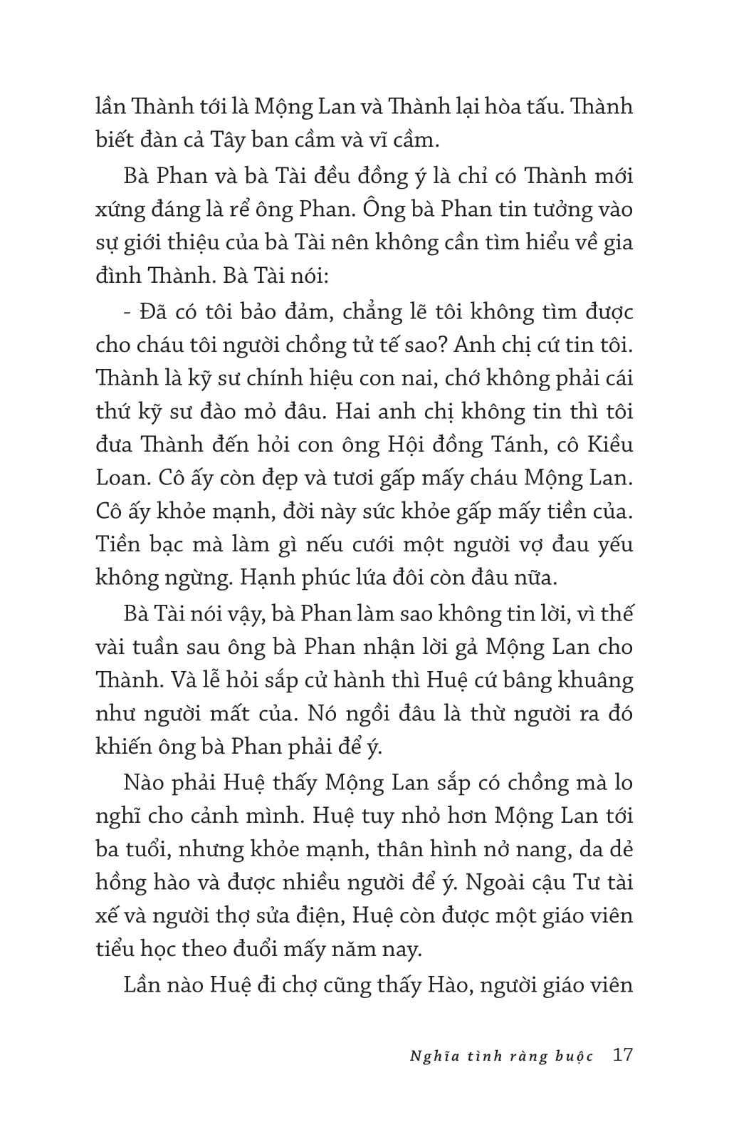 nghĩa tình ràng buộc